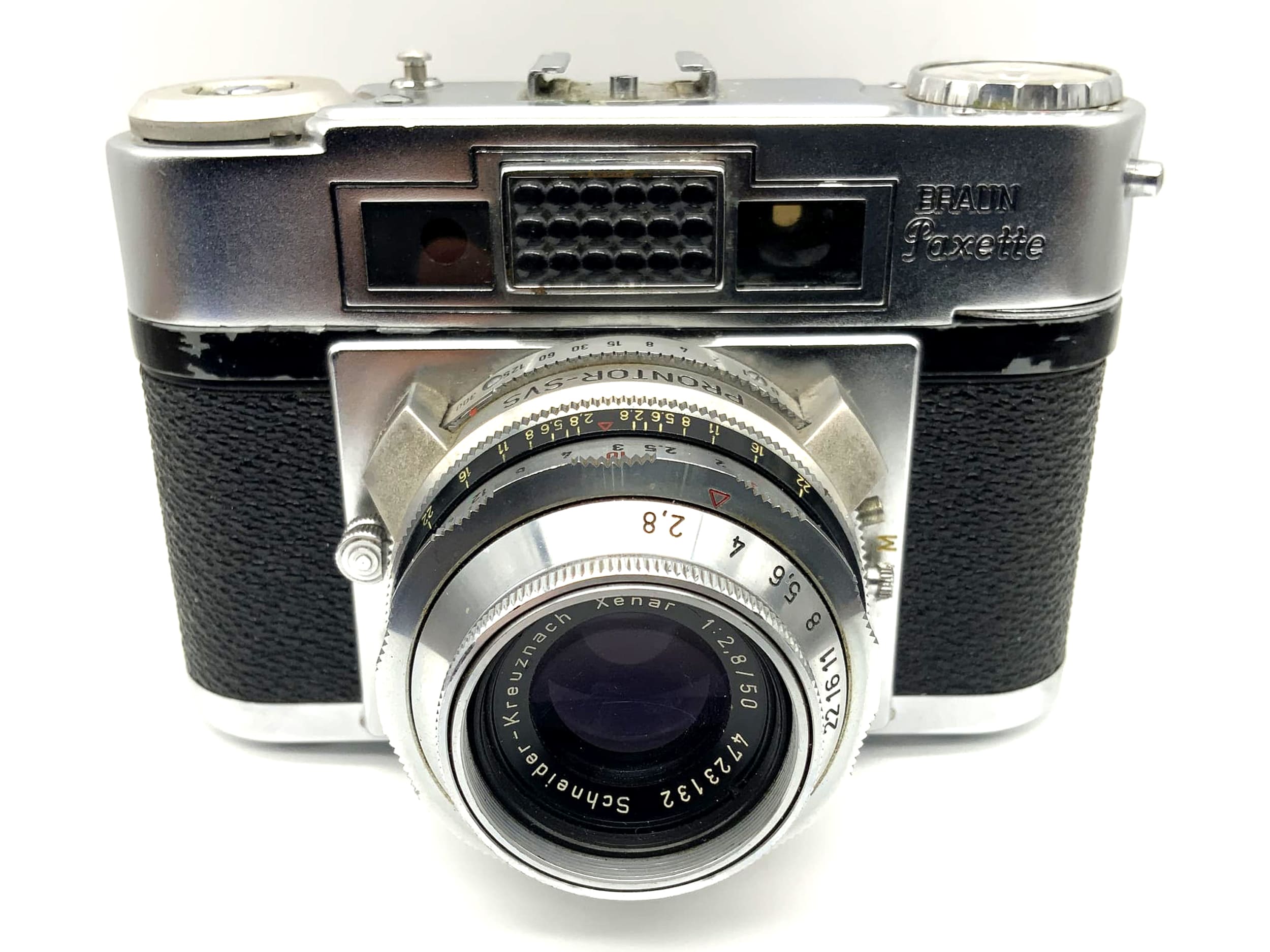 Braun Paxette Super II B Messsucherkamera mit Xenar f:2.8/50mm Prontor-SVS