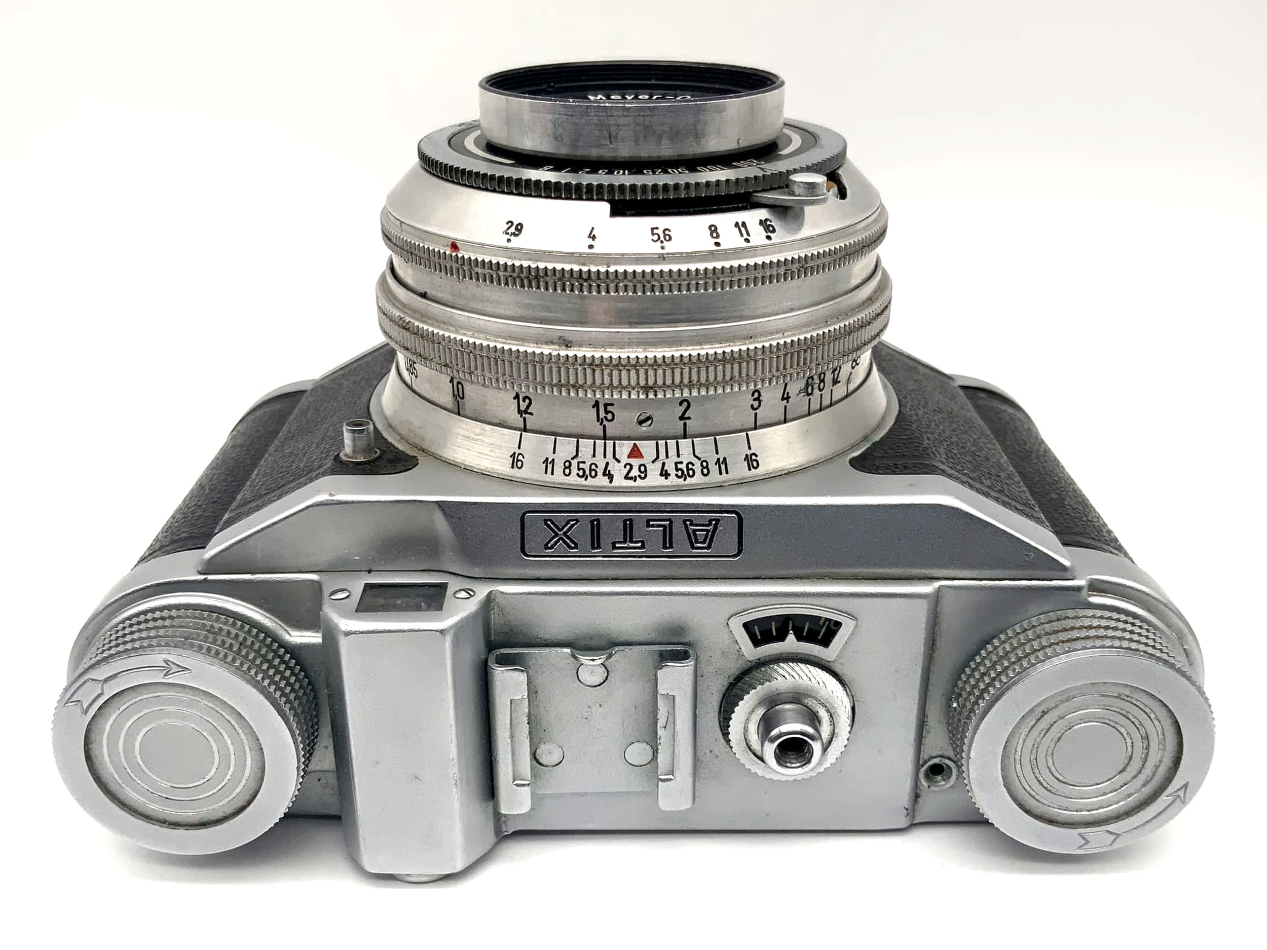 Altix Altissa IIIa Sucherkamera mit Meyer Optik Trioplan 1:2.9/50 red V Cludor