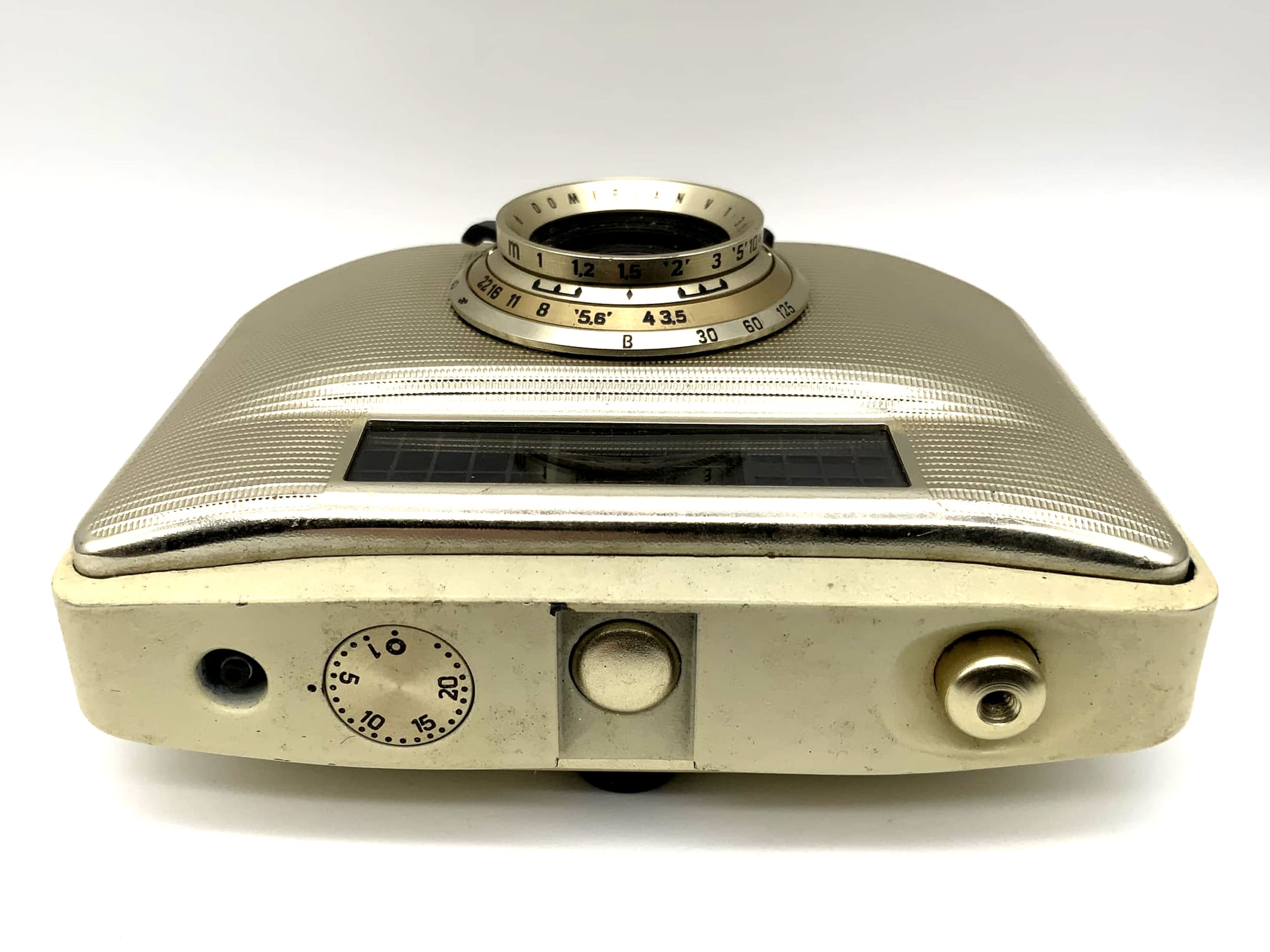 Pentacon Penti II Sucherkamera mit Meyer Optik Domiplan V 1:3.5/30 gold/bege