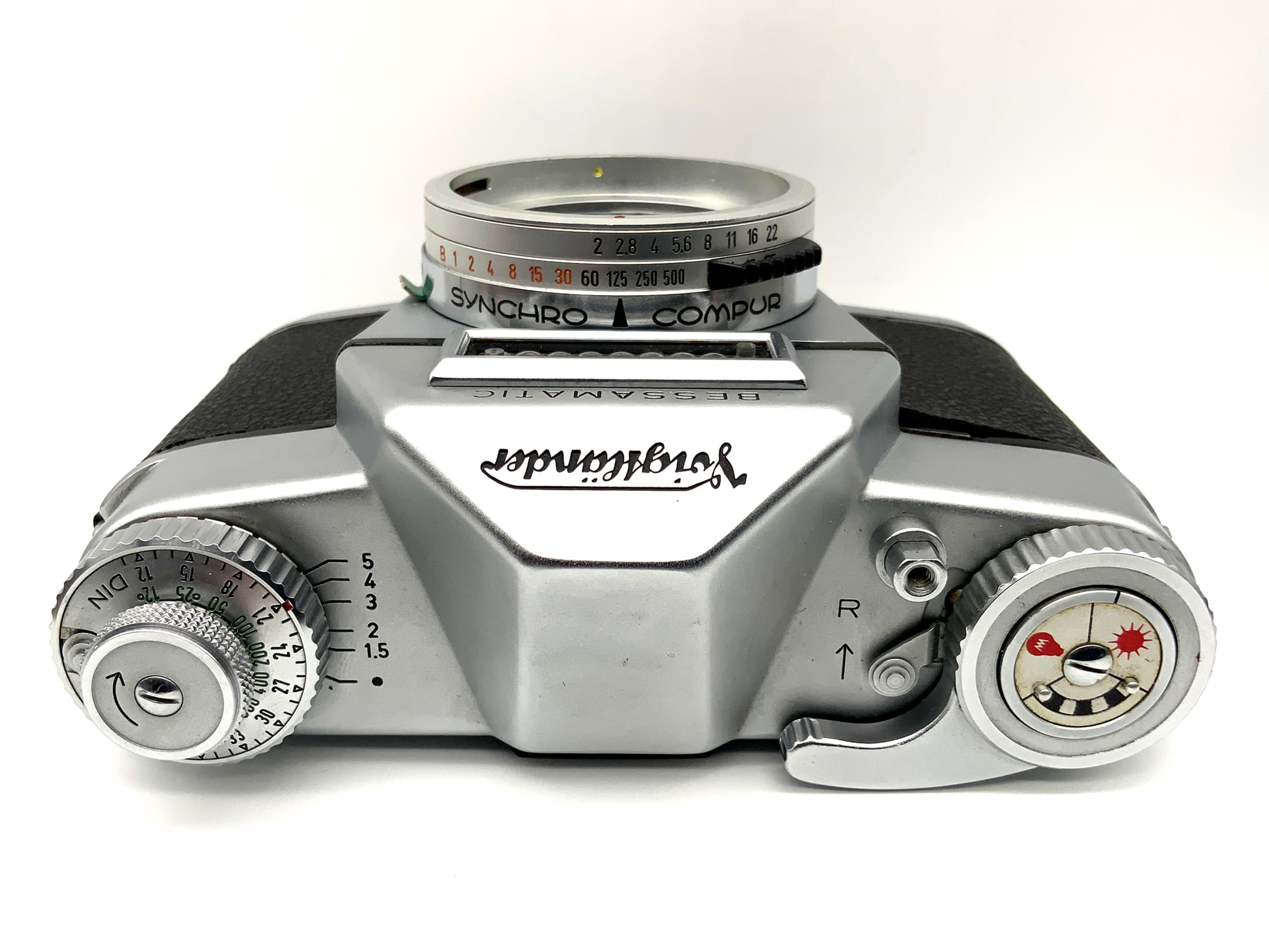 Voigtländer Bessamatic 35mm Spiegelreflexkamera SLR analog Synchro Compur Body