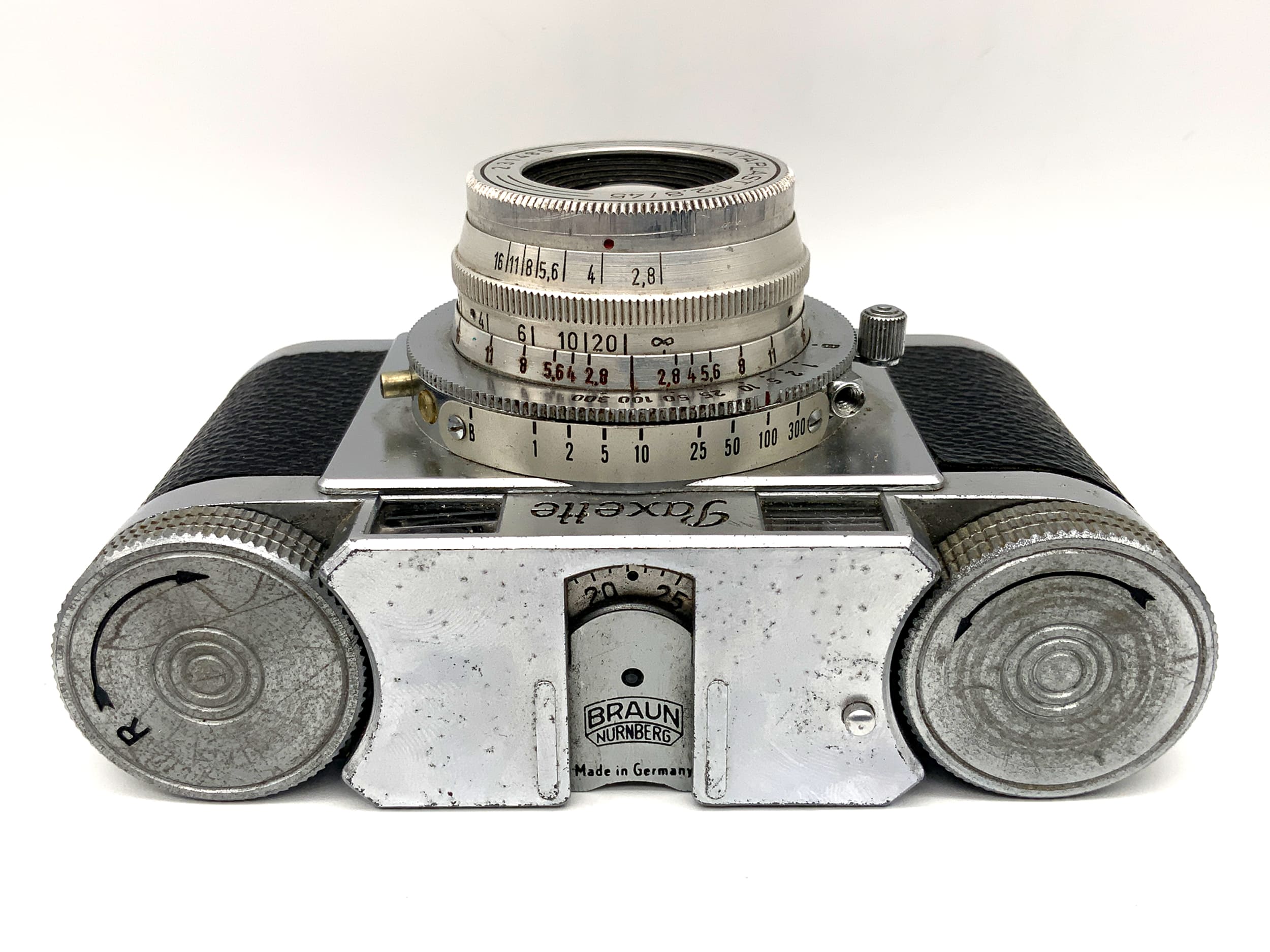 Braun Paxette Sucherkamera mit Kataplast 1:2.8/45 Prontor-S Analogkamera