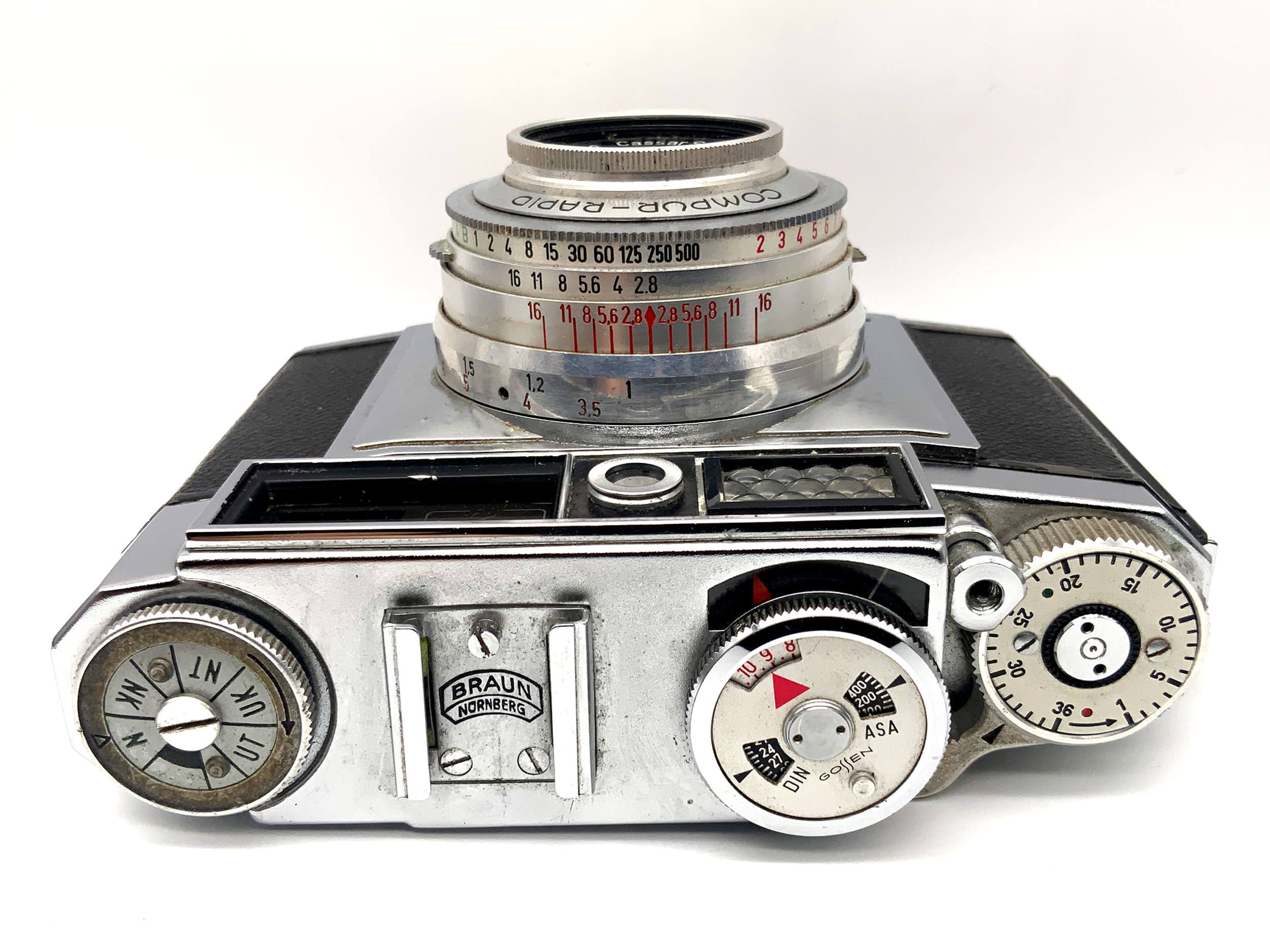 Braun Colorette IBL Sucherkamera mit Steinheil Cassar S 1:2.8/45 Compur-Rapid