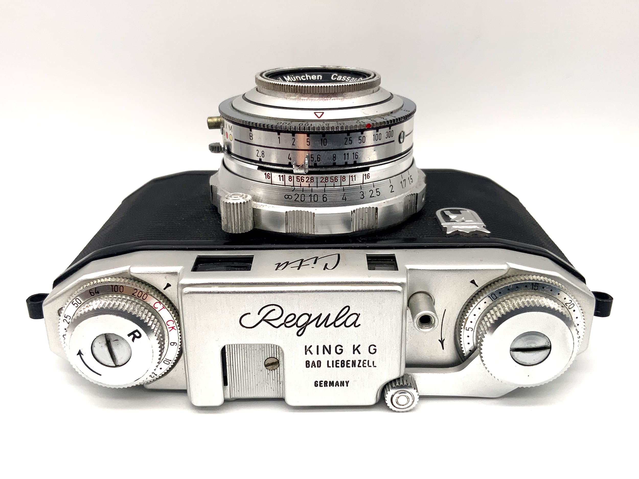 King KG Regula Cita Sucherkamera mit Steinheil Cassar S 1:2.8/45mm Prontor-SVS