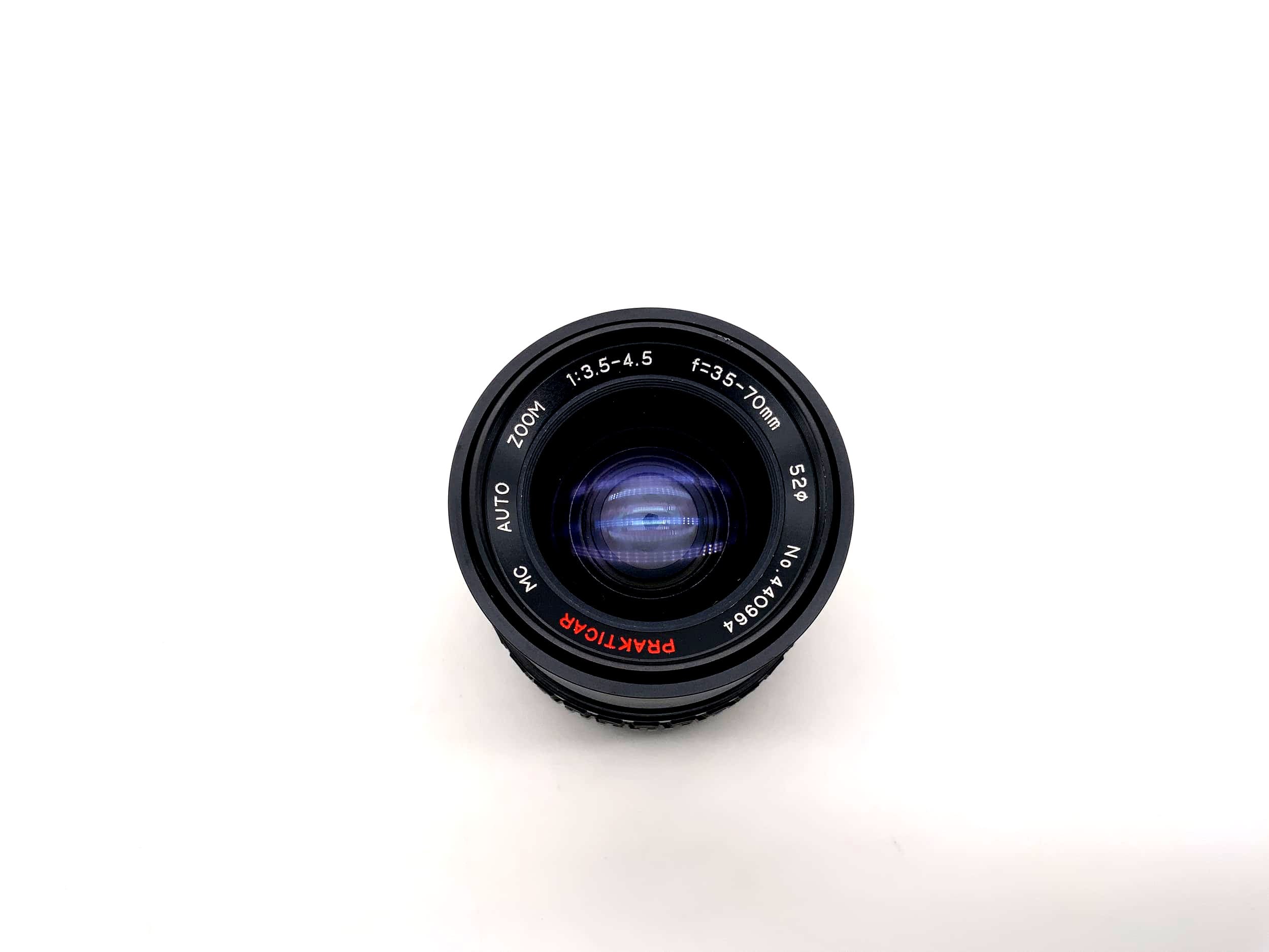 Prakticar 35-70mm 1:3,5-4,5 Objektiv Multi Coated Auto Zoom Kamera Lens (M42)