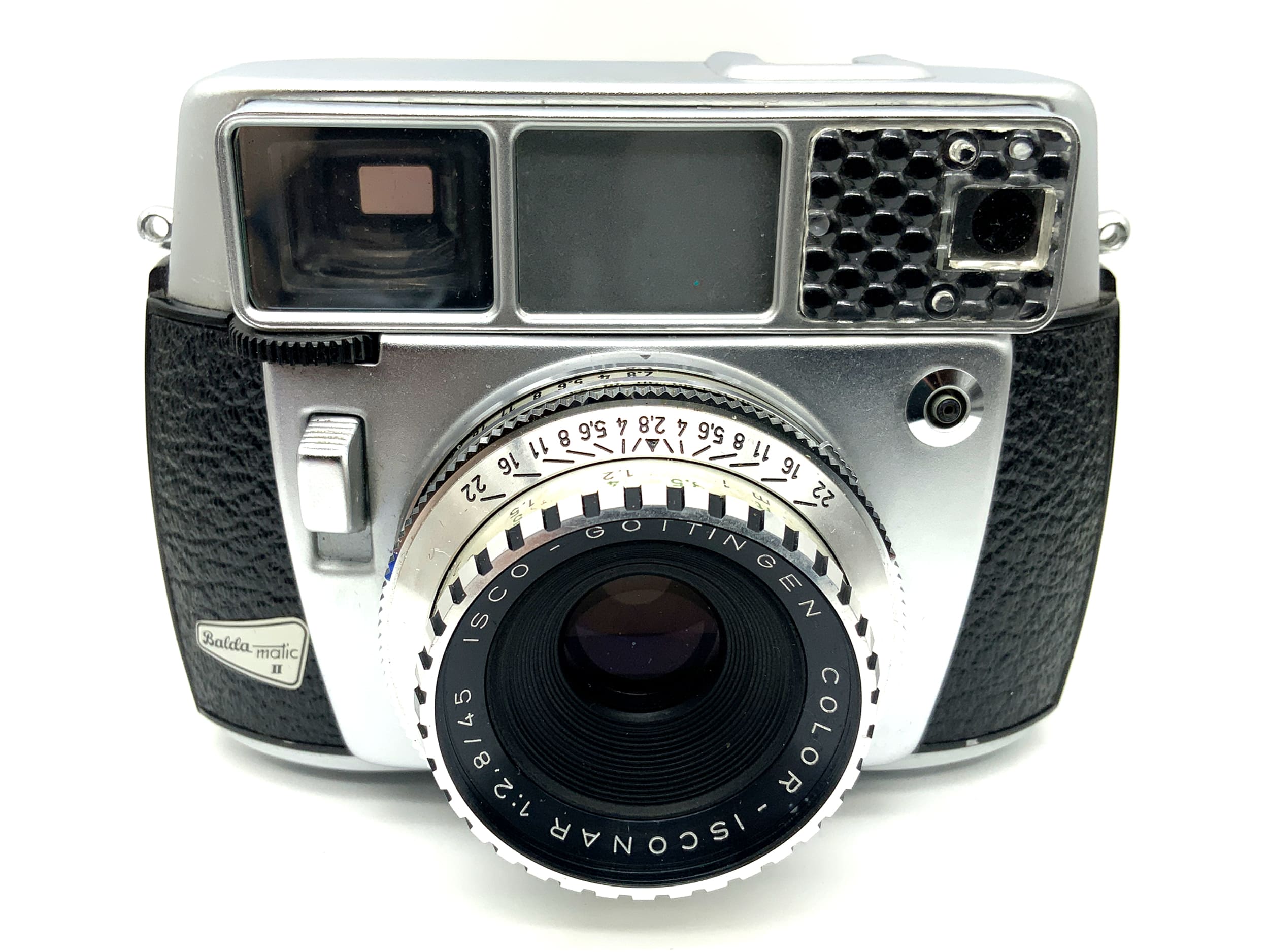 Balda matic II Sucherkamera mit Color-Isconar 1:2.8/45 Pronto-LK Analogkamera