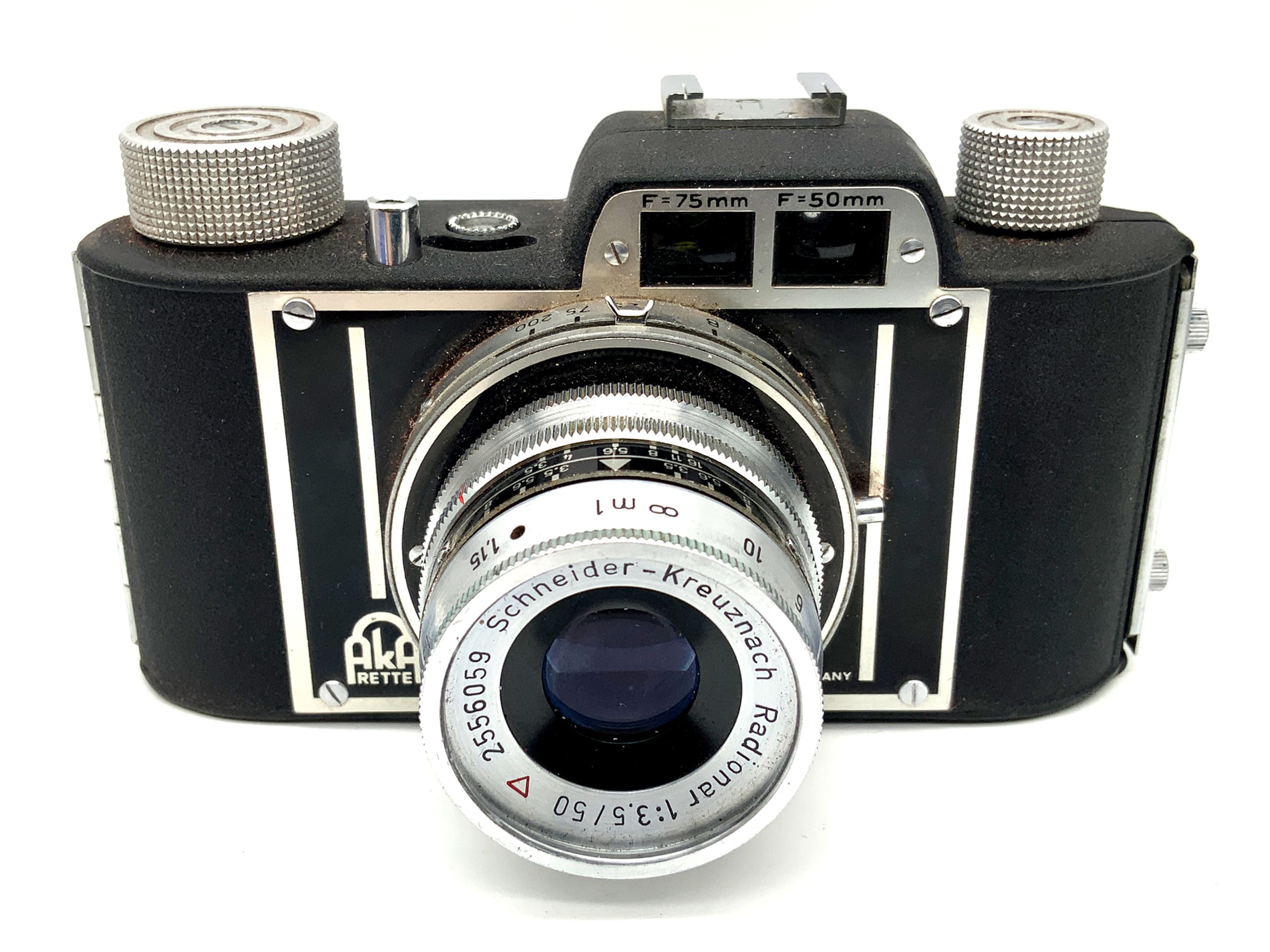 AkA Rette Sucherkamera mit Radionar 1:3.5/50 Akarette Kompaktkamera Analogkamera