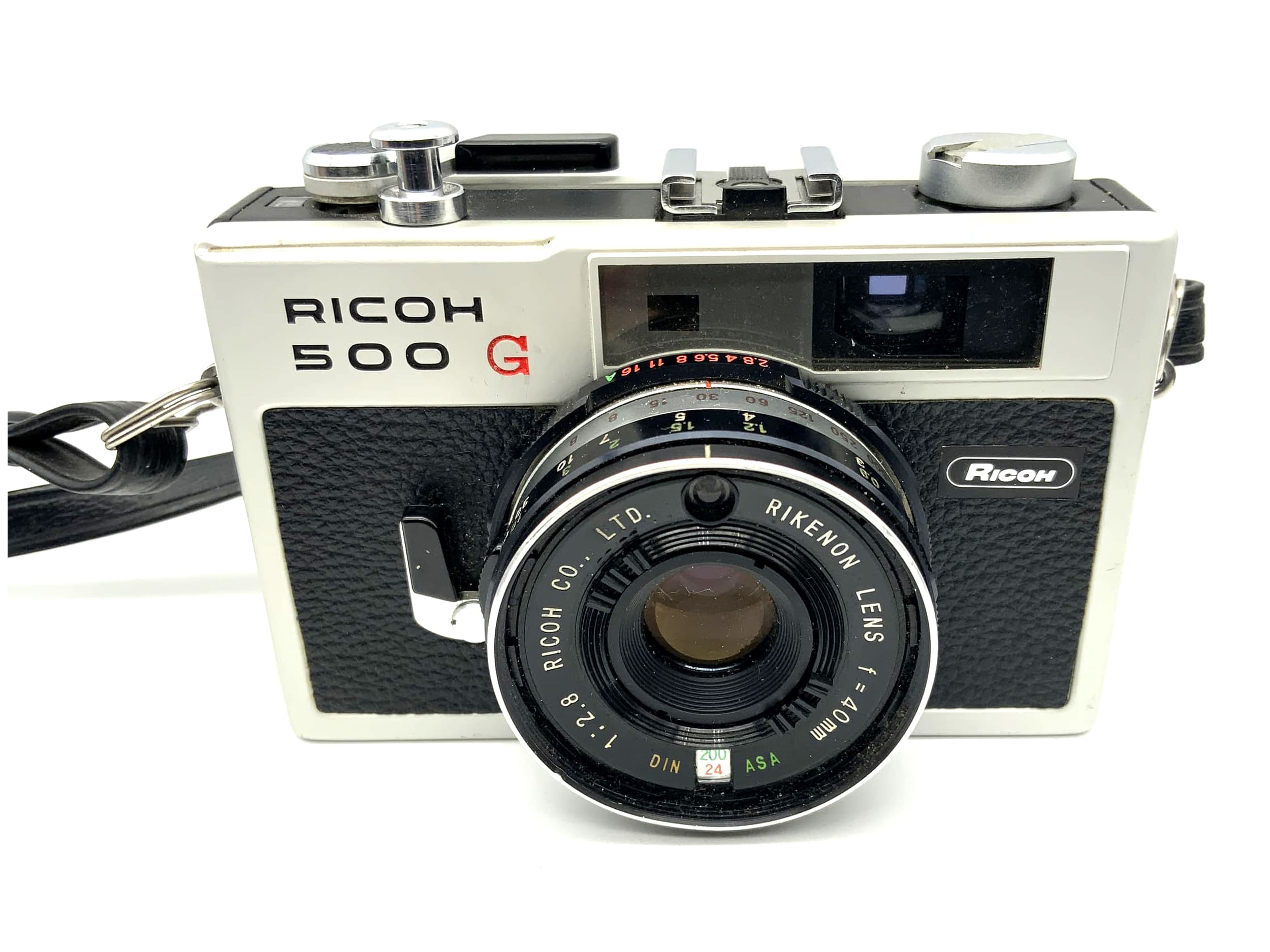 Ricoh 500 G Sucherkamera mit Rikenon Lens f=40mm 1:2.8 !Beli defekt!