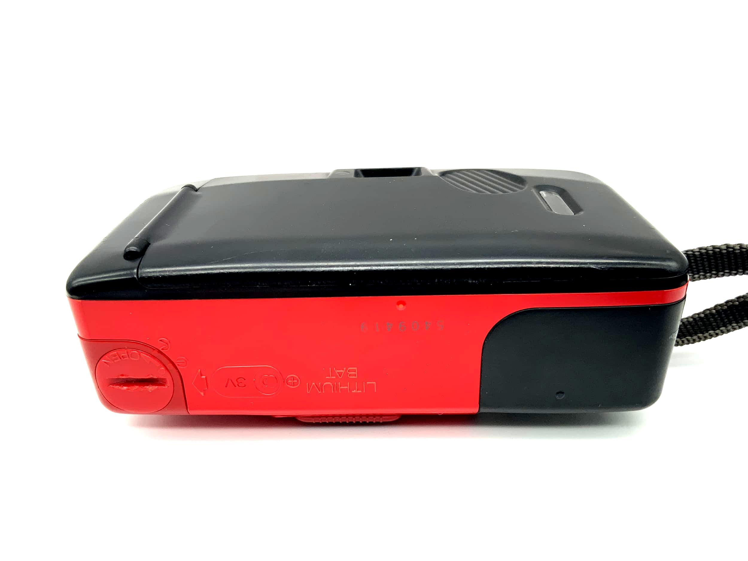 Konica Pop-Super Point&Shoot rot Auto Flash Focus Free Analogkamera 35mm