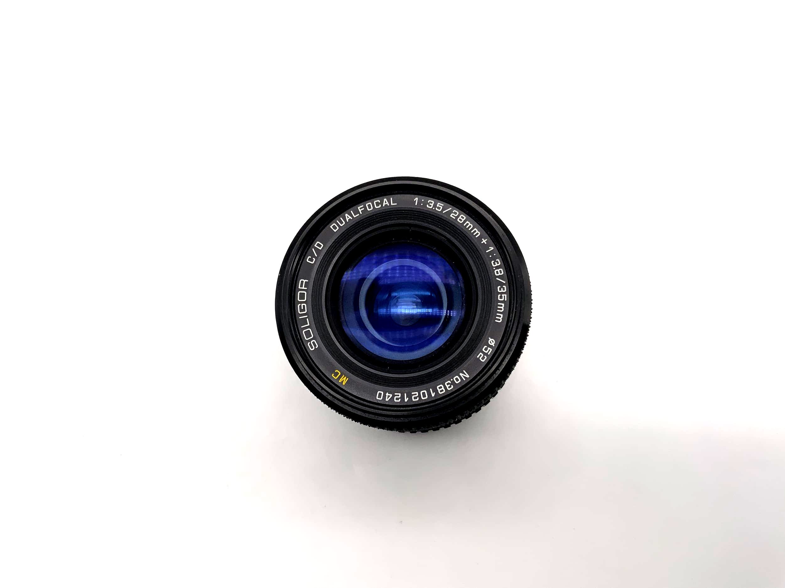 Soligor 28mm/35mm 1:3.5/3.8 Objektiv C/D Dualfocal MC Lens (Minolta MD)