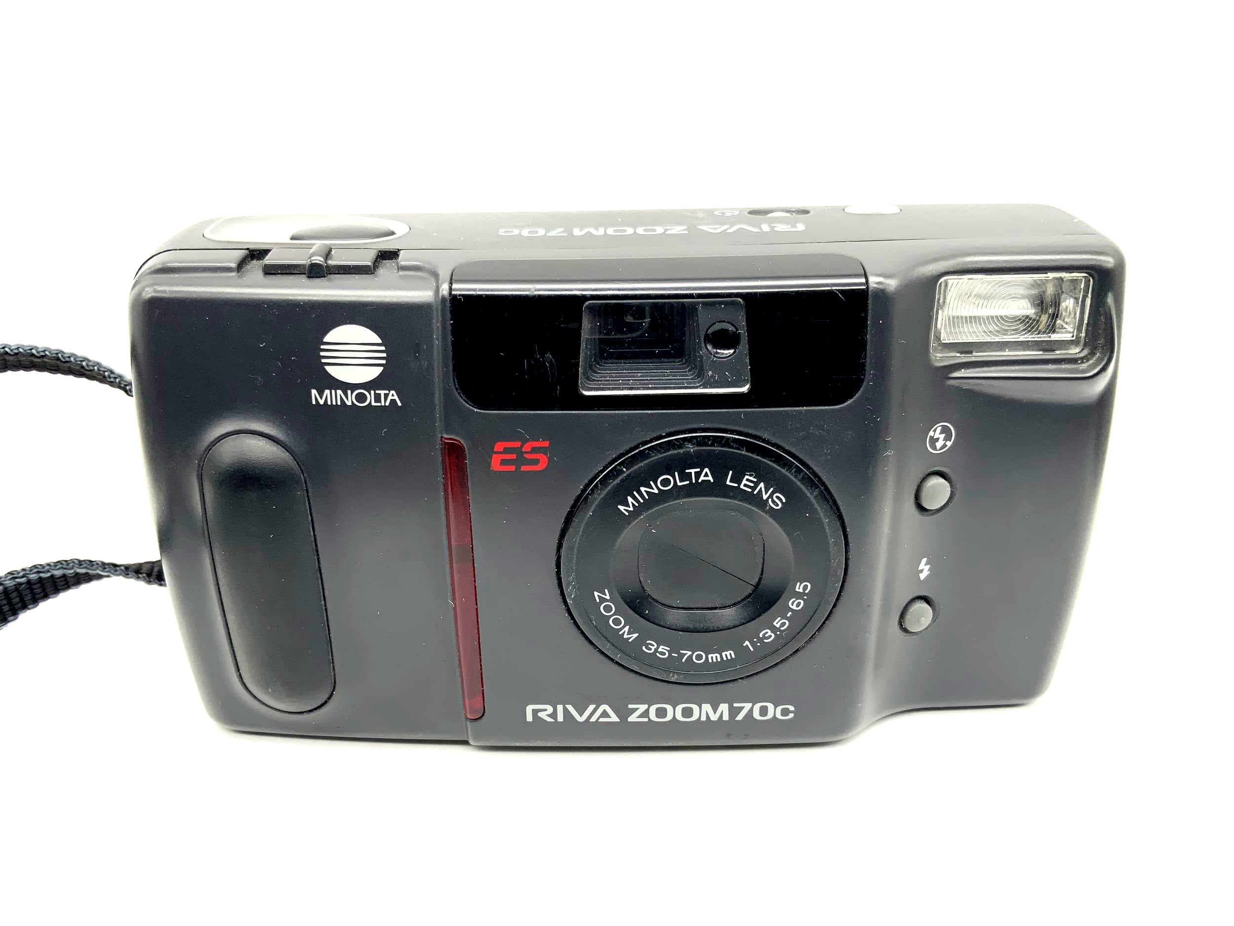 Minolta Riva Zoom 70c Point&Shoot mit 35-70mm 1:3.5-6.5 ES Analogkamera 35mm