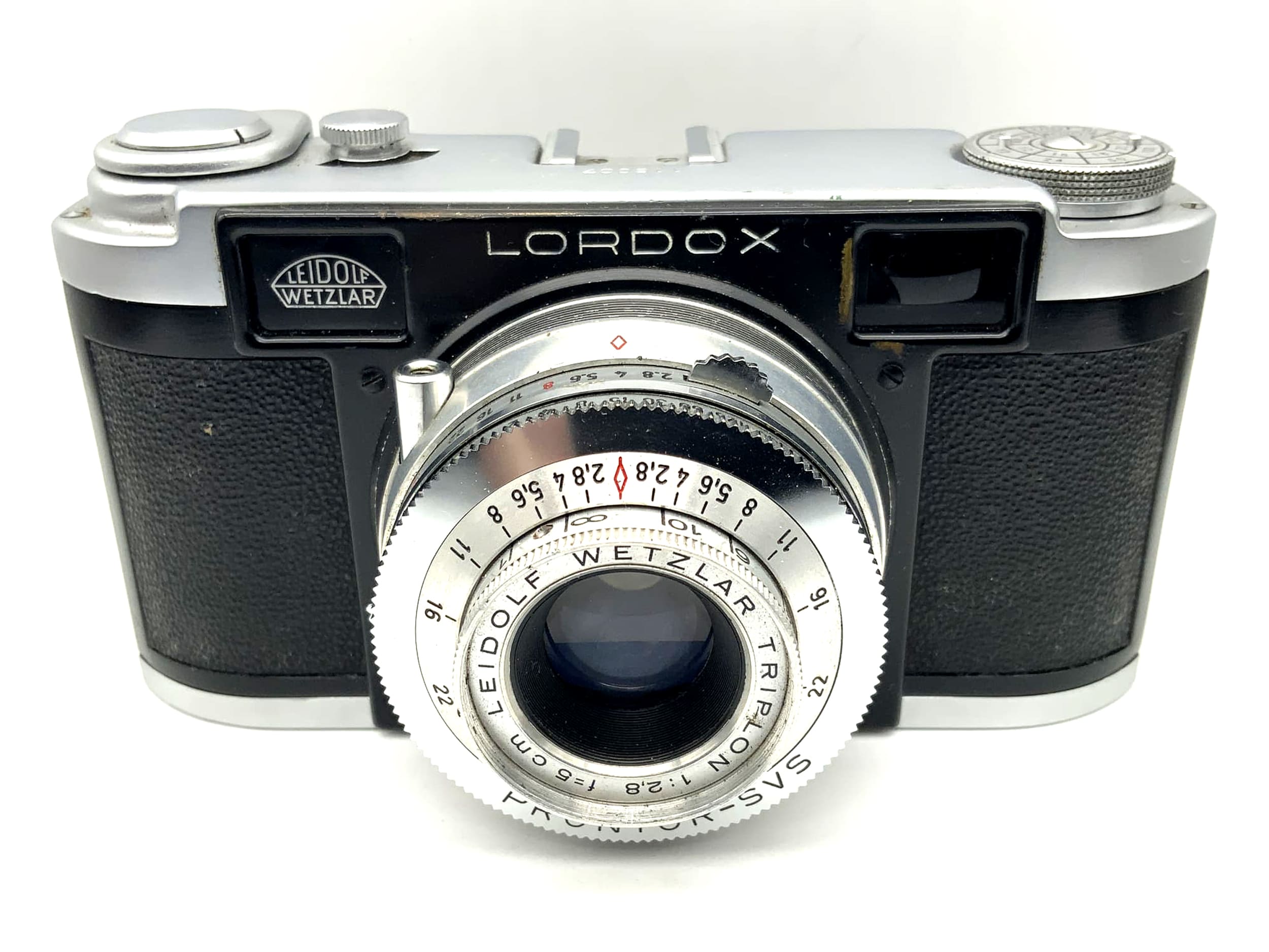 Leidolf Lordox Sucherkamera mit Triplon 1:2.8 f=5cm Prontor-SVS 35mm
