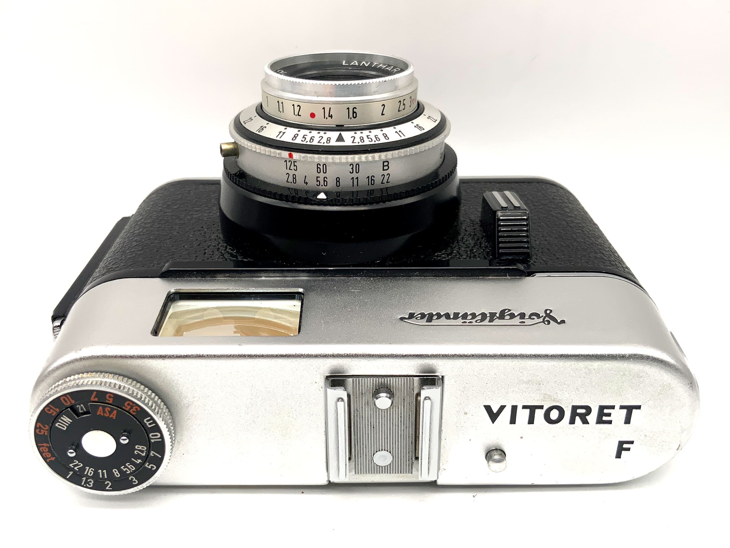 Voigtländer Vitoret F Sucherkamera mit Lanthar 2.8/50 Prontor 125 Analogkamera