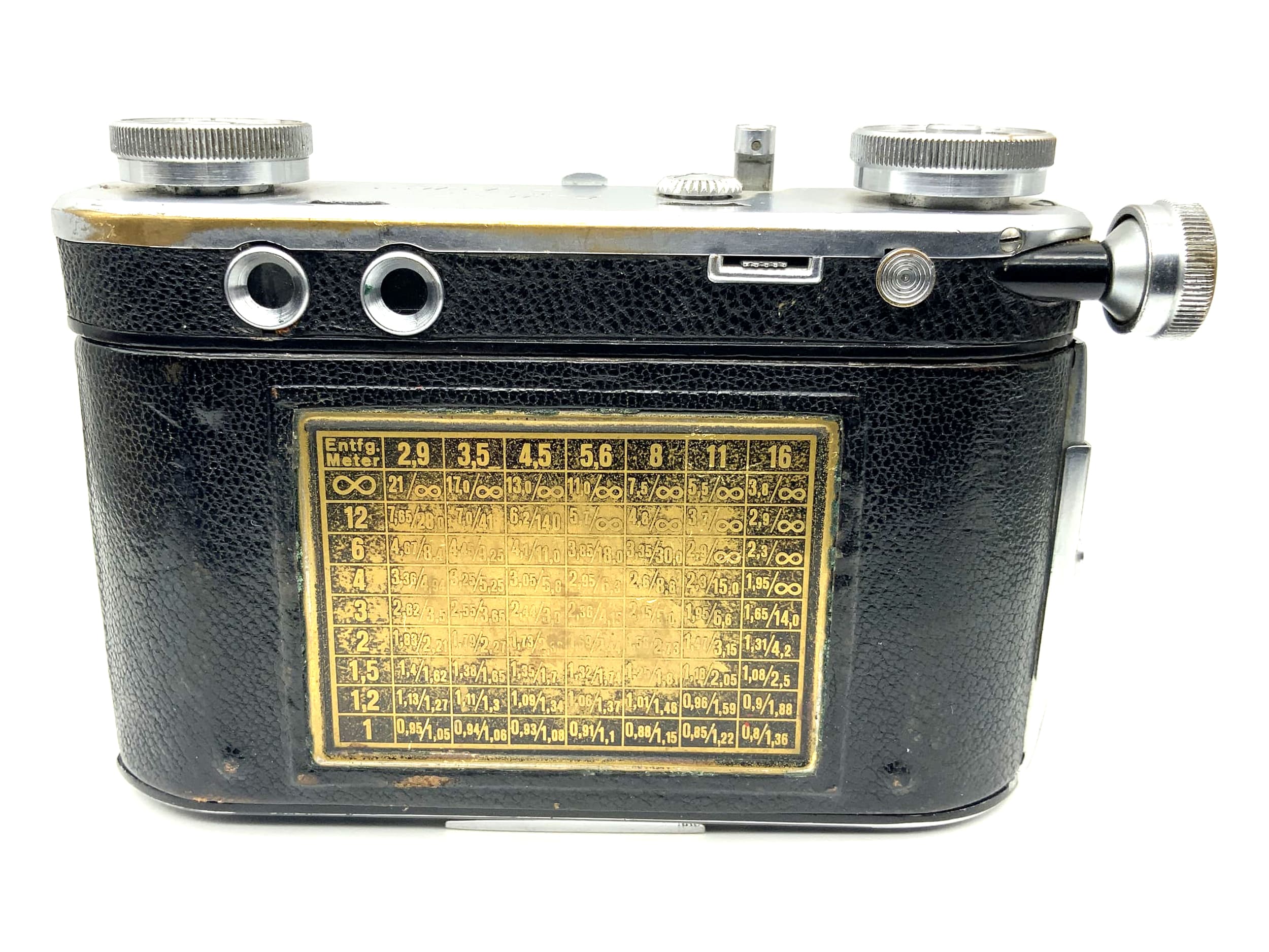 Certo Super Dollina Sucherkamera mit Cassar 1:2.9 f=5cm Compur Klappkamera