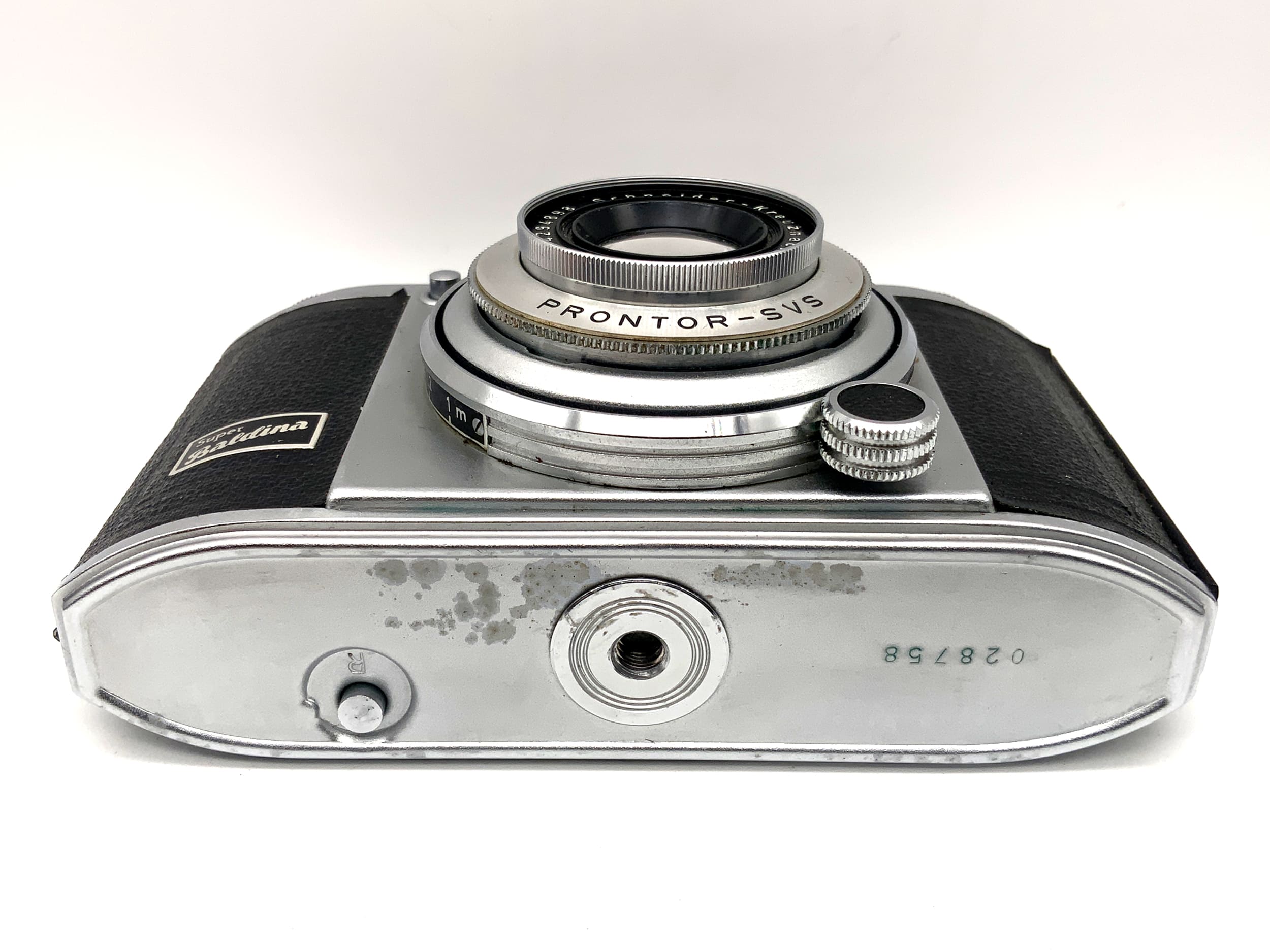 Balda Super Baldina Sucherkamera mit Xenar 1:2.8/50 Prontor-SVS mit Springtubus