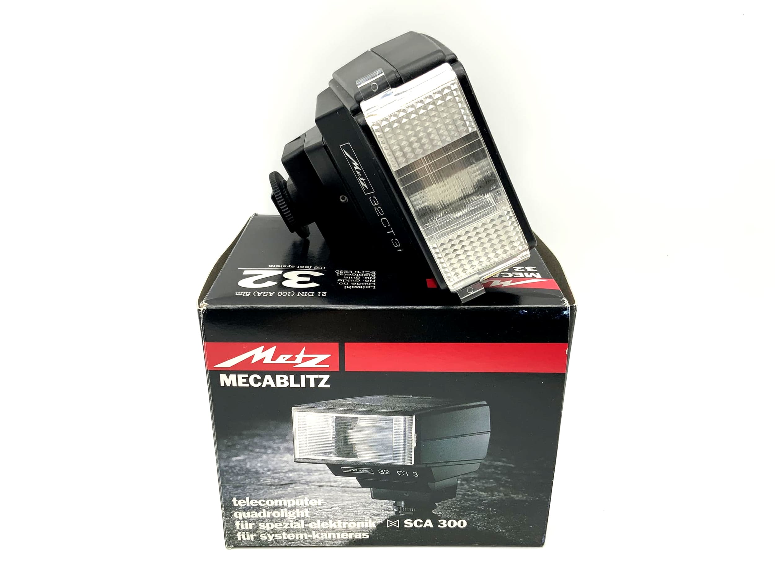 Metz mecablitz 32 CT 3 Blitzgerät mit OVP für Yashica/Contax Kamera Blitz Flash