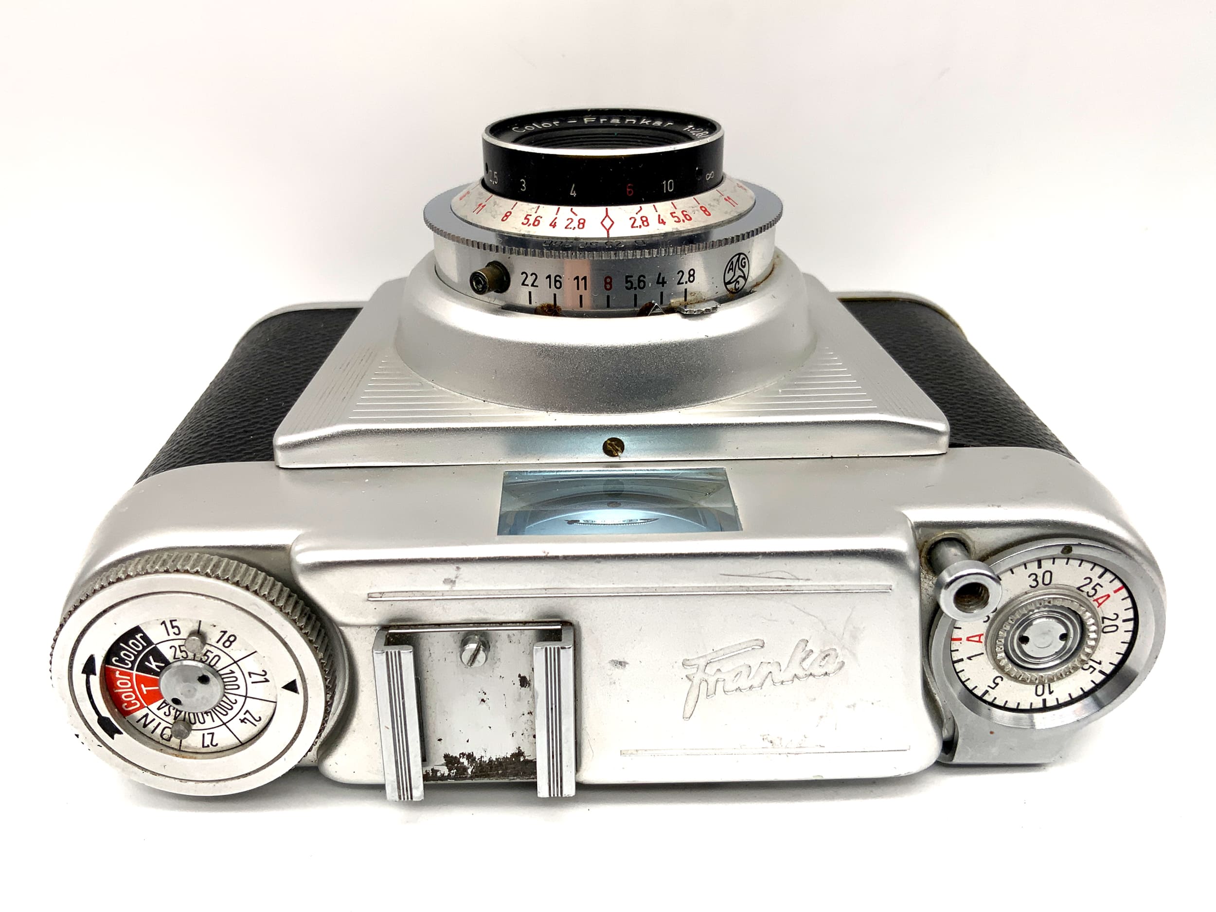 Franka Sucherkamera mit Color-Frankar 1:2.8/45 Vario Kompaktkamera Analogkamera