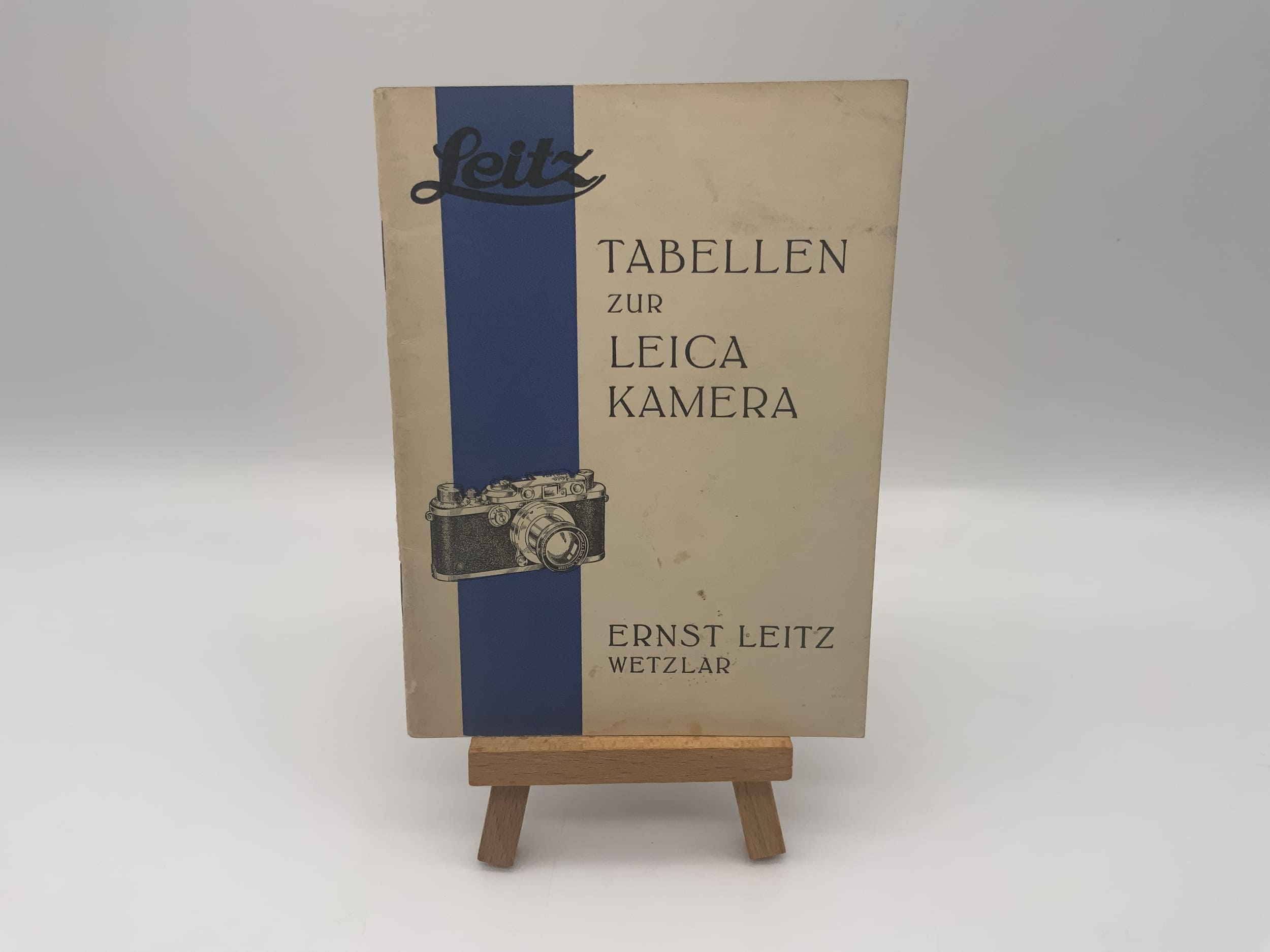 Leica Tabellen zur Leica Kamera Broschüre Deutsch Gebrauchsanweisung Magazin