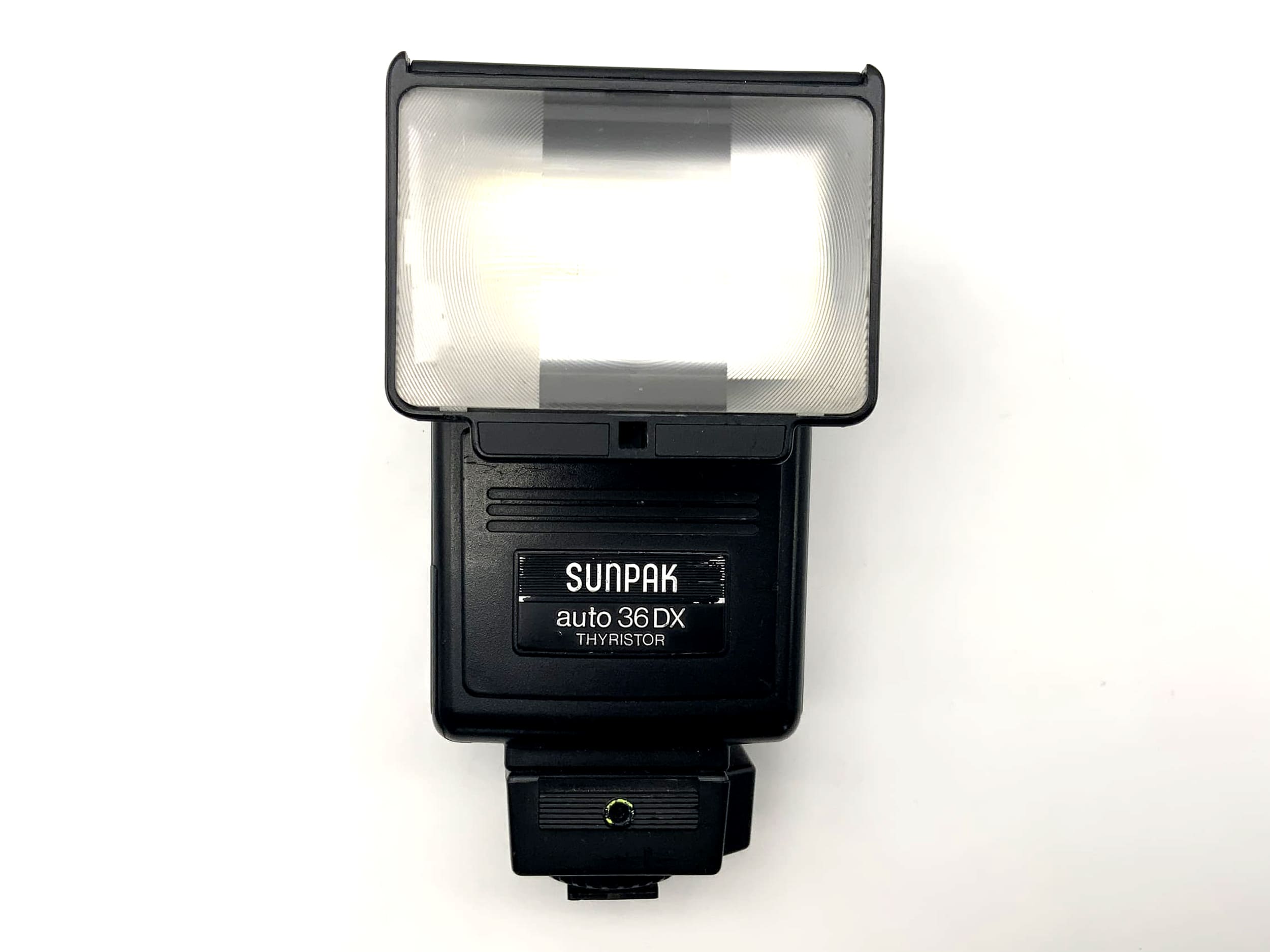 Sunpak auto 36DX Thyristor Kamera Blitz Blitzgerät Aufsteckblitz Flash Licht