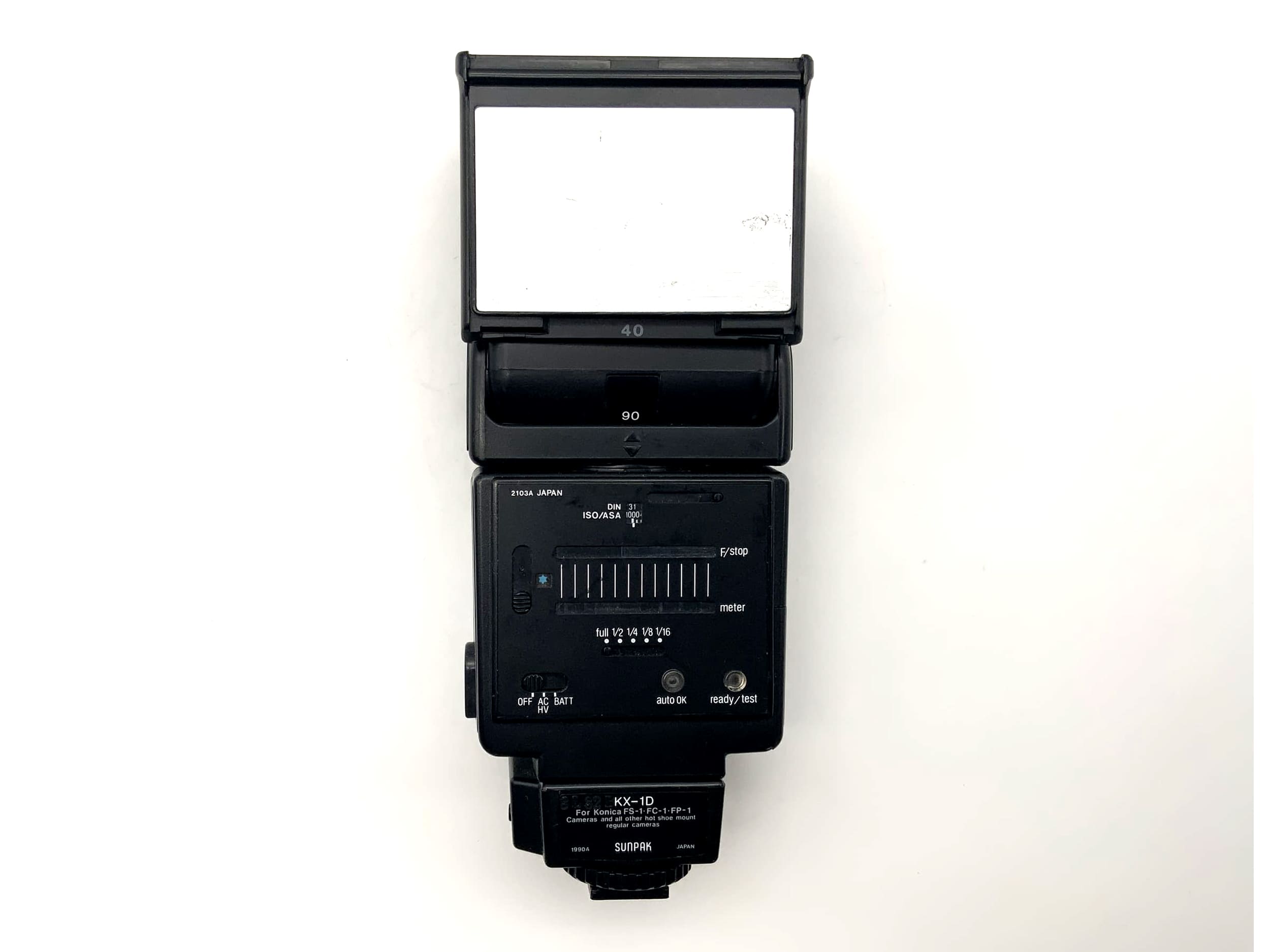 Sunpak auto 36DX Thyristor Kamera Blitz Blitzgerät Aufsteckblitz Flash Licht