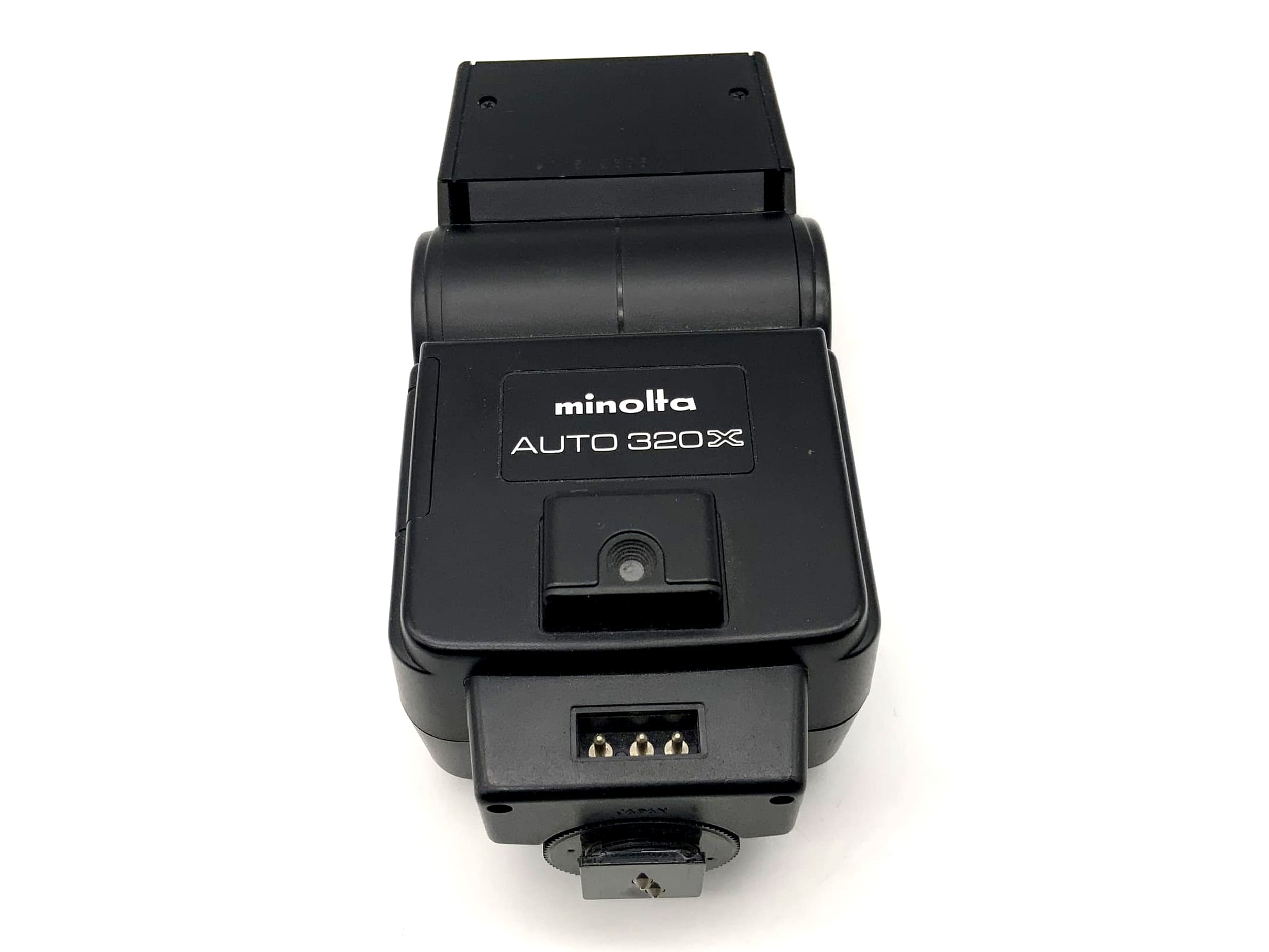 Minolta Auto 320X Blitzgerät Kamera Blitz Aufsteckblitz Flash Licht