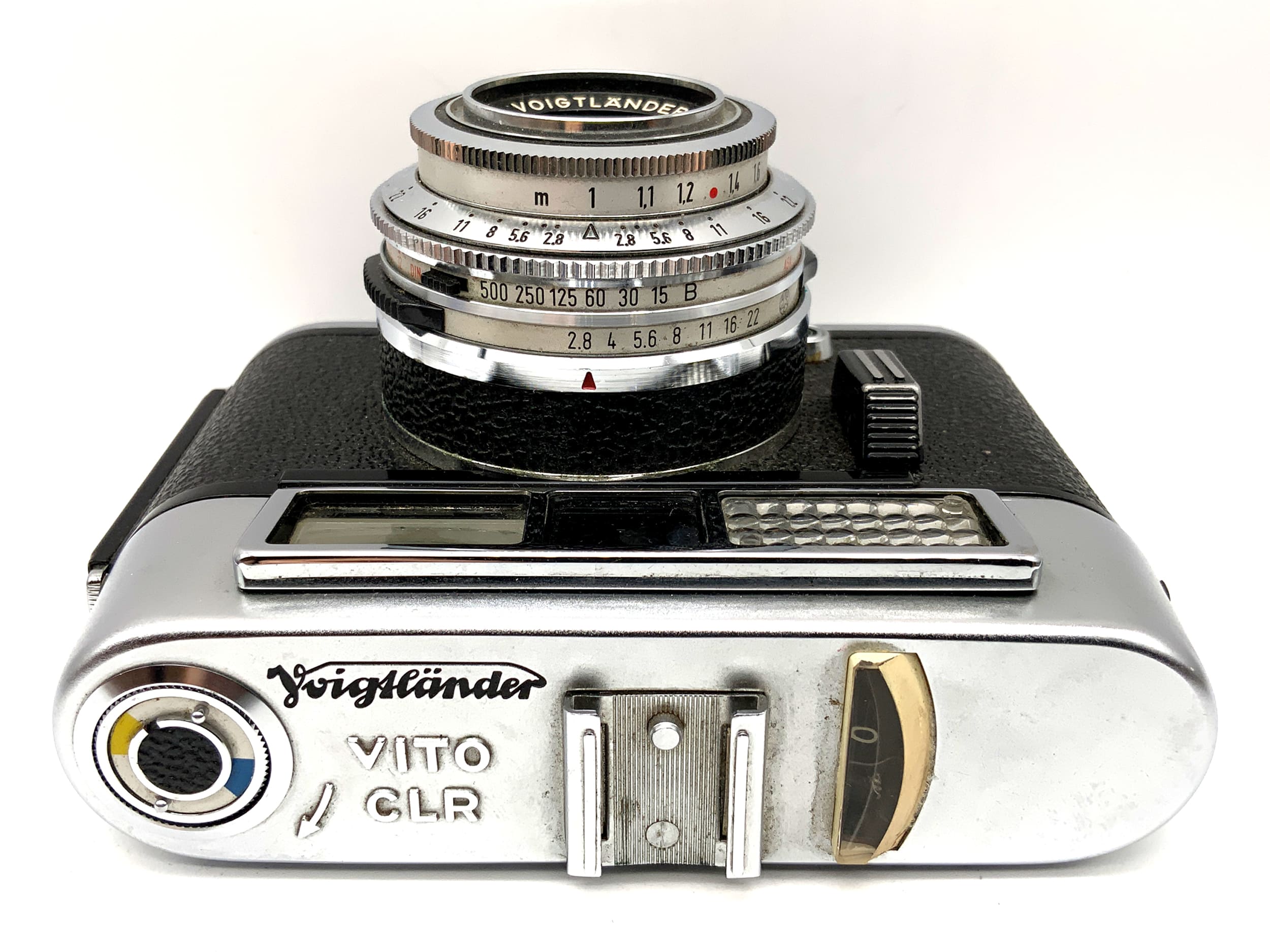 Voigtländer Vito CLR mit Color-Skopar 1:2.8/50 Prontor 500 LK !Beli defekt!