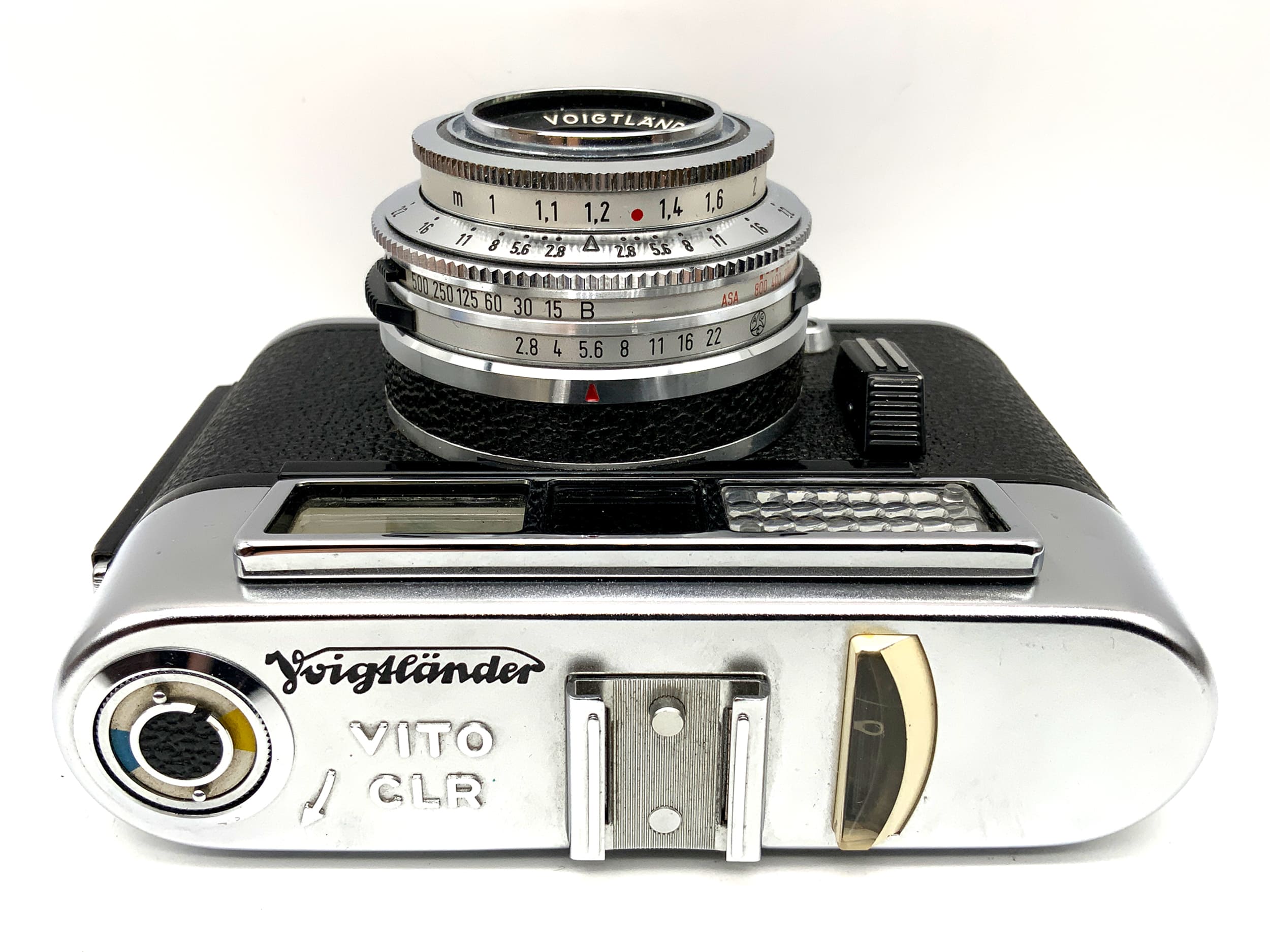 Voigtländer Vito CLR Sucherkamera mit Lanthar 2.8/50 Prontor 500 LK Beli defekt!