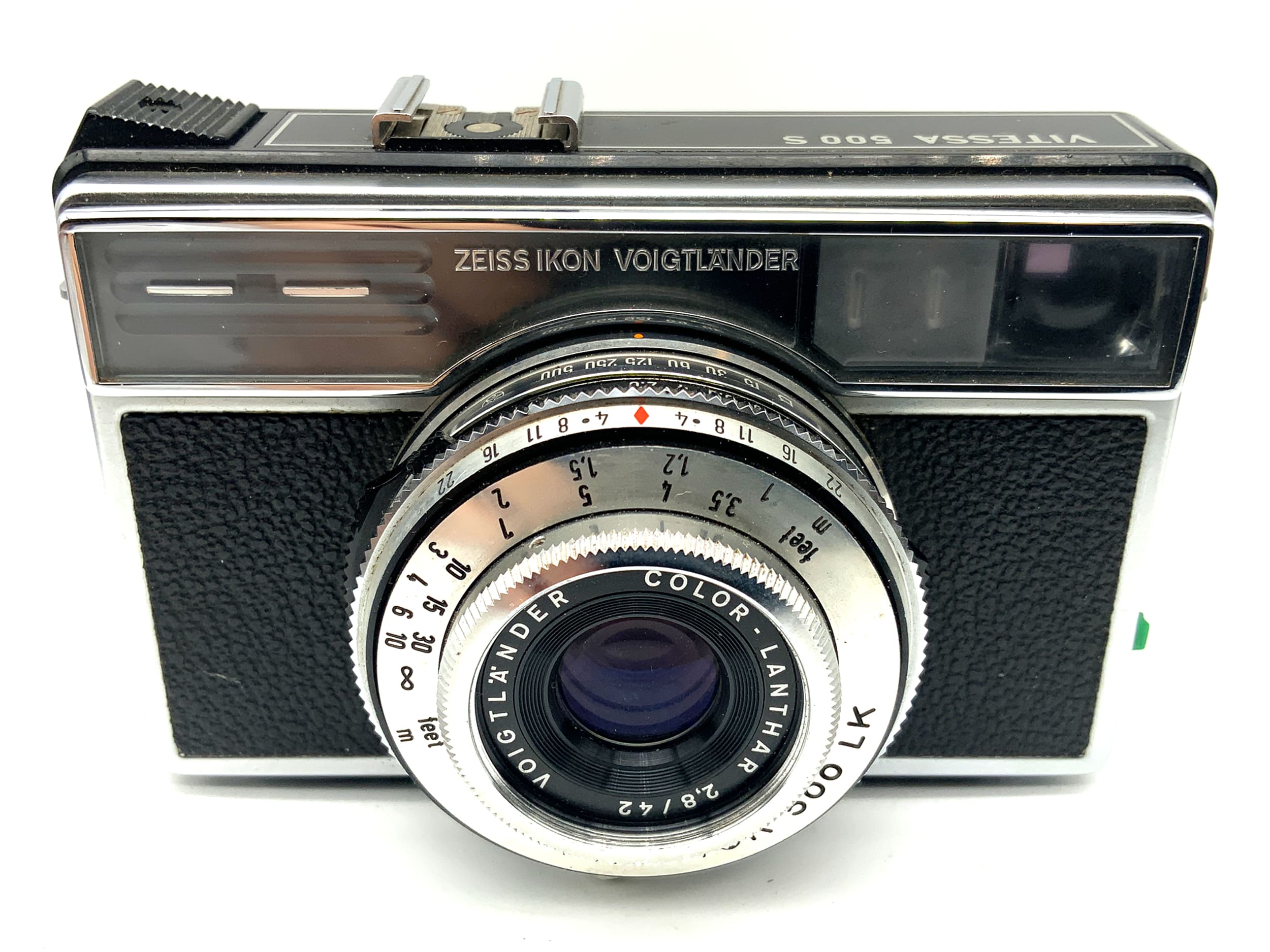 Voigtländer Vitessa 500S mit Color-Lanthar 2.8/42 Prontor 500 LK !Beli defekt!
