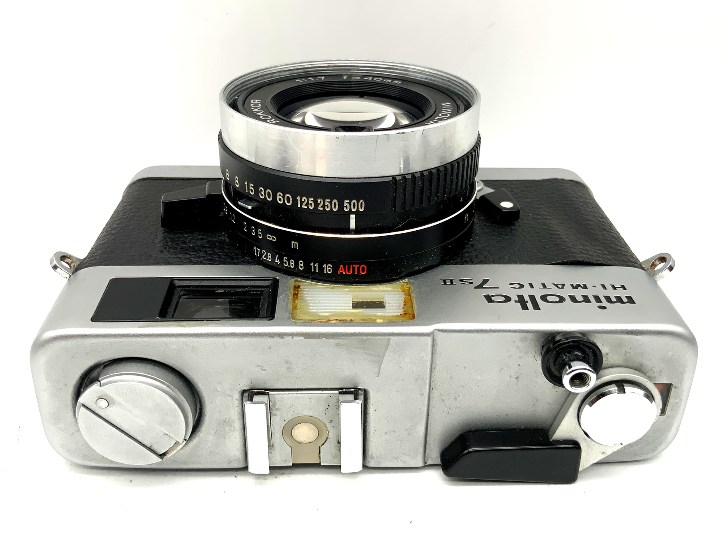 Minolta Hi-Matic 7S II Sucherkamera mit Rokkor 1:1.7/40 !Beli defekt!