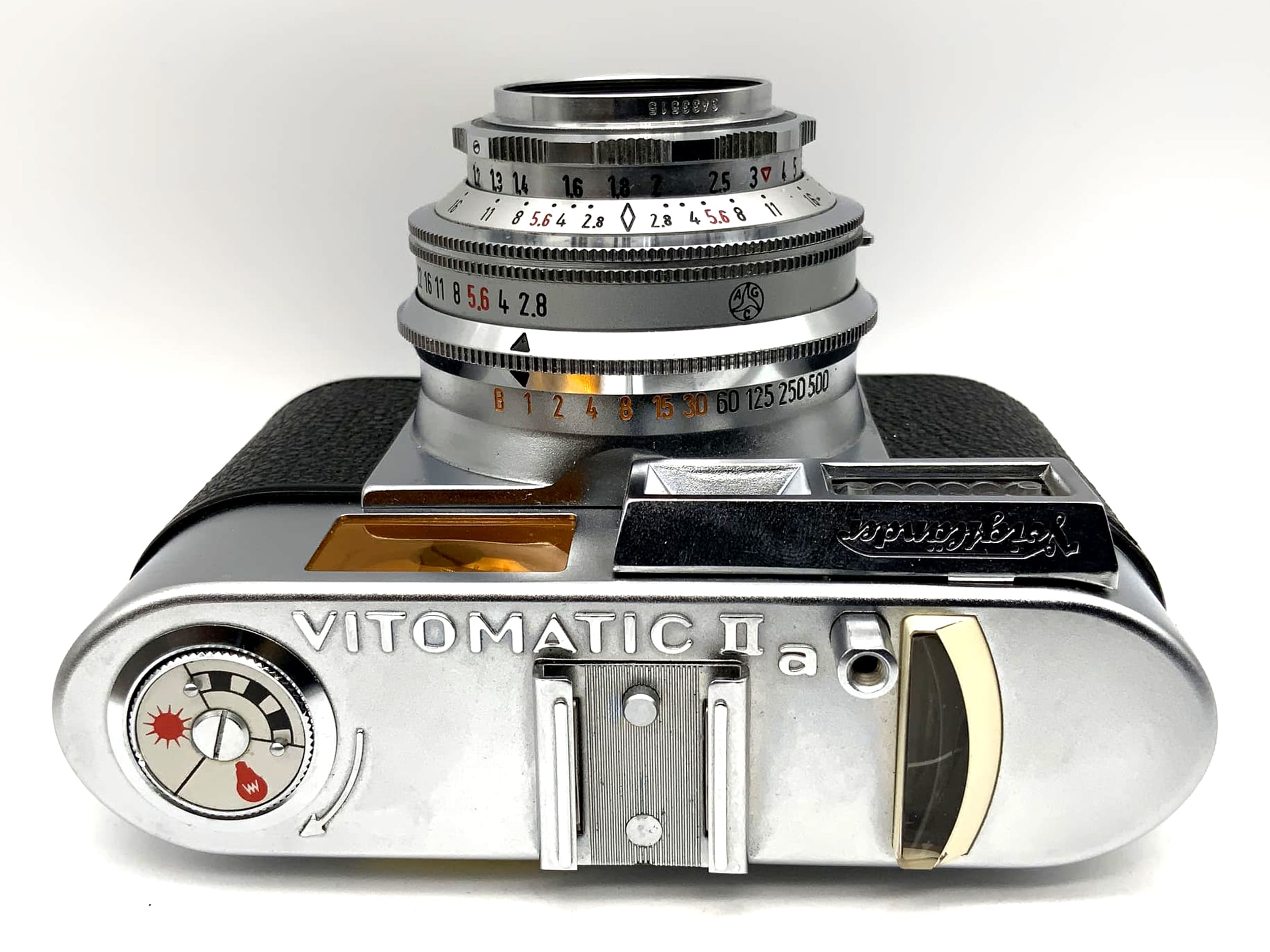 Voigtländer Vitomatic IIa Sucherkamera mit Color-Skopar 2.8/50 Prontor 500 SLK-v