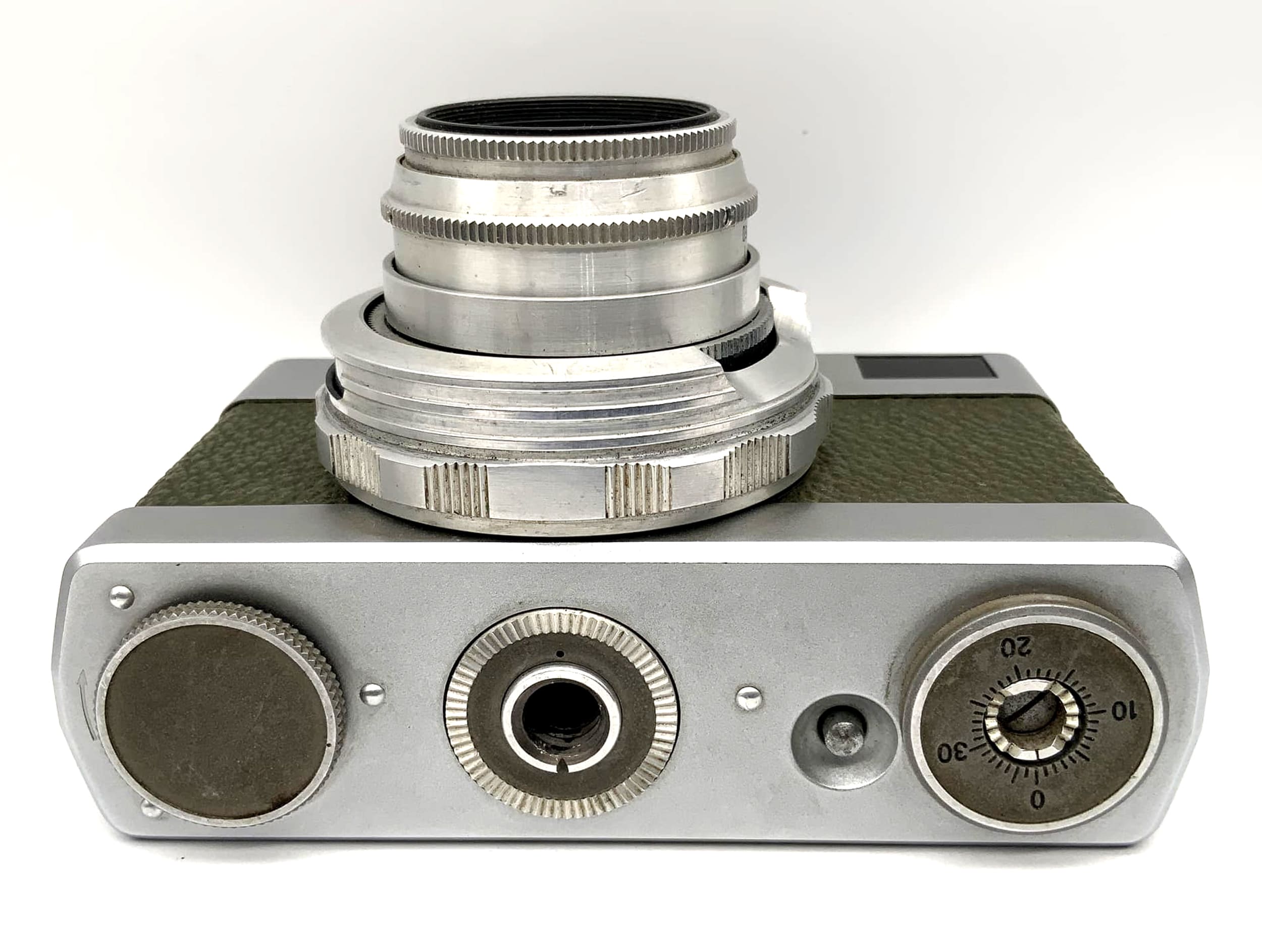 Carl Zeiss Jena Werra 1 Sucherkamera mit Novonar 3.5/50 red T Analogkamera grün