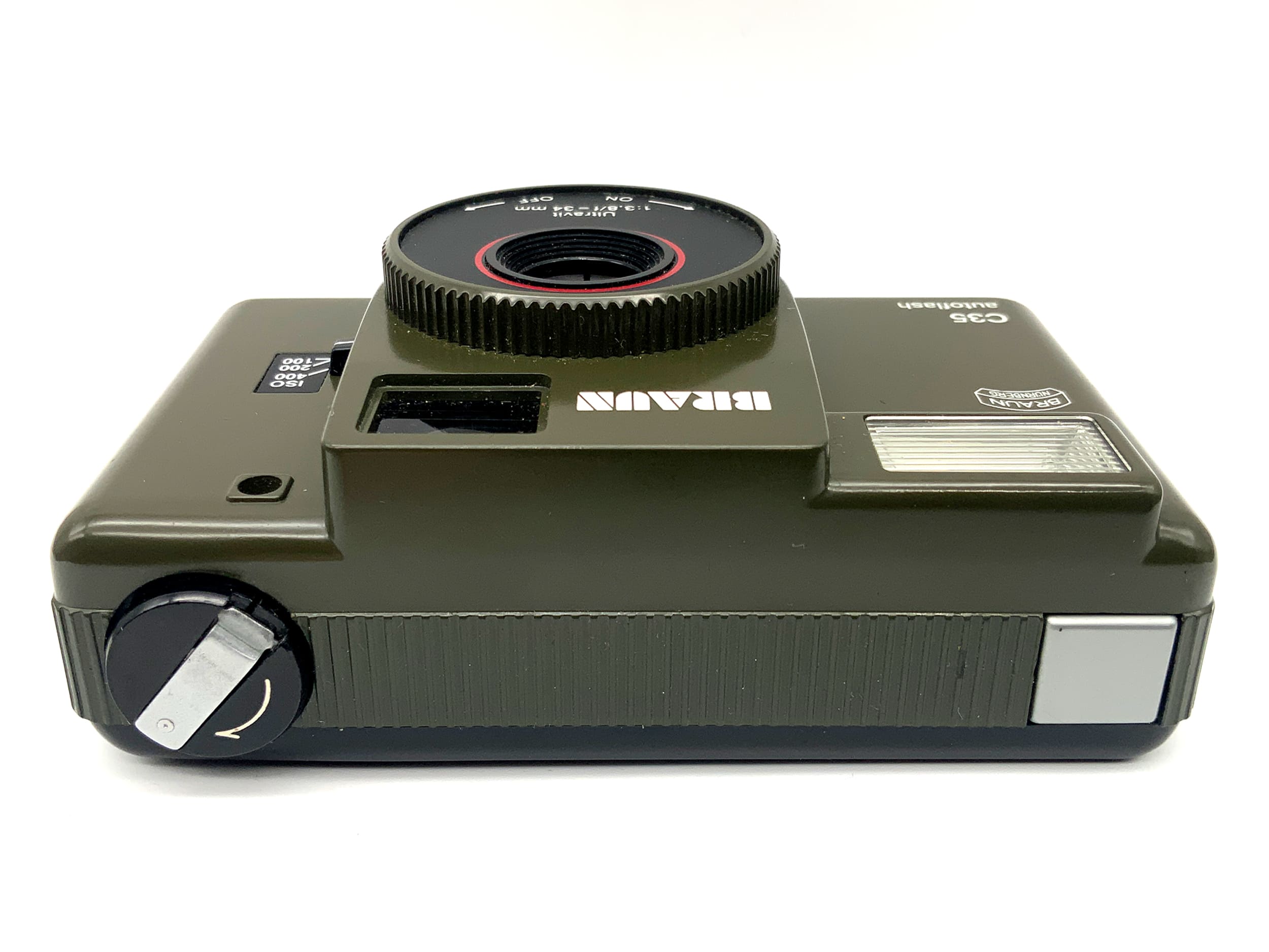 Braun C35 autoflash Point&Shoot mit Ultravit 1:3.8/34mm Analogkamera