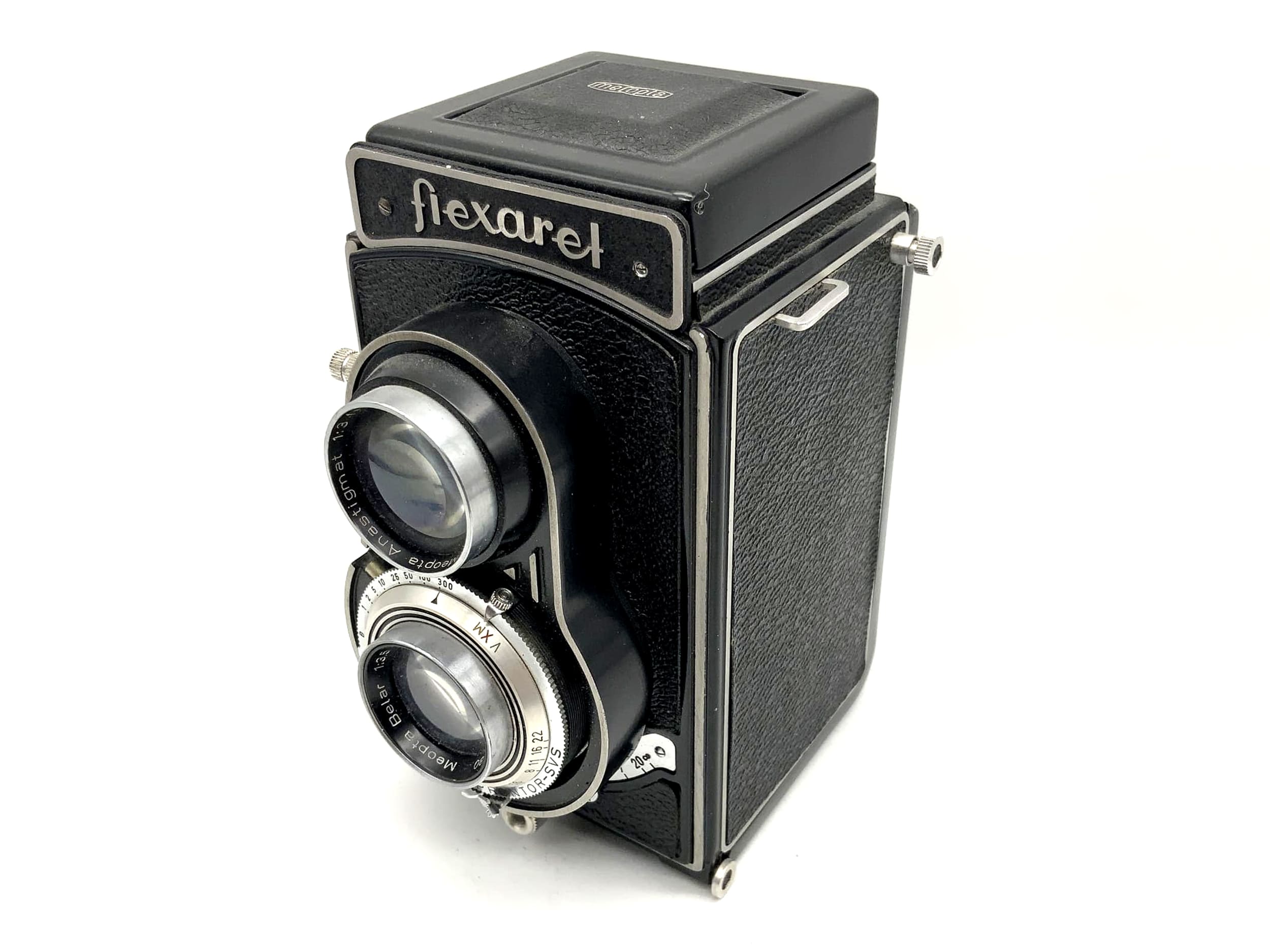 Meopta Flexaret IV TLR mit Belar 1:3.5 f=80mm Prontor-SVS 6x6 zweiäugige Kamera