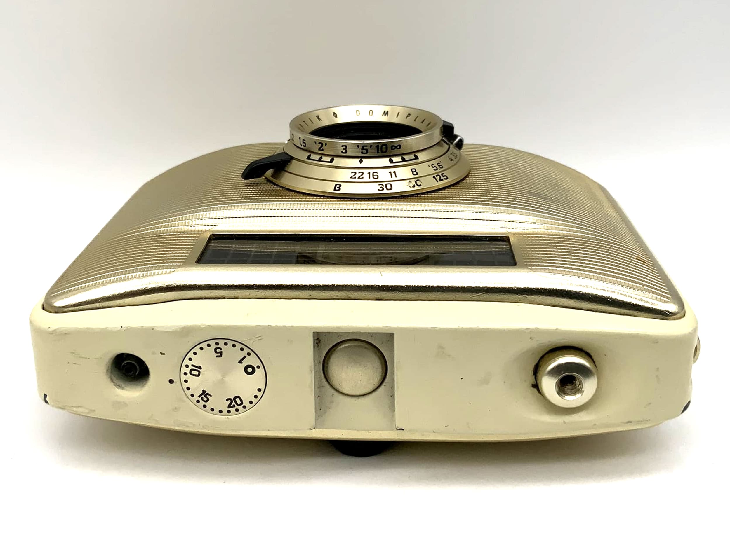 Pentacon Penti II Kamera Meyer Optik Domiplan V 3.5/30 gold/bege !Beli defekt!