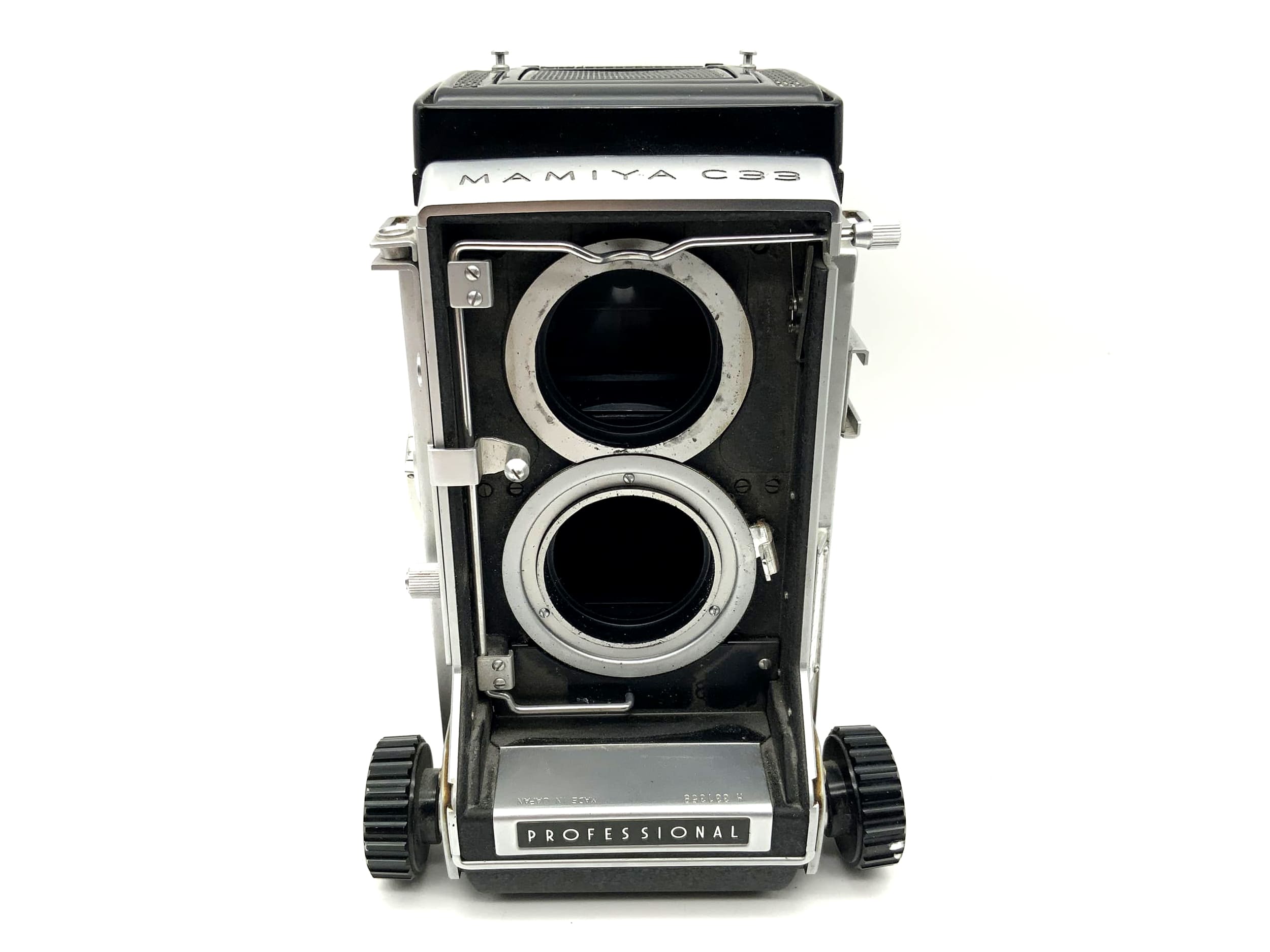 Mamiya C33 professional TLR 6x6 Gehäuse Fallschaden zweiäugige Kamera