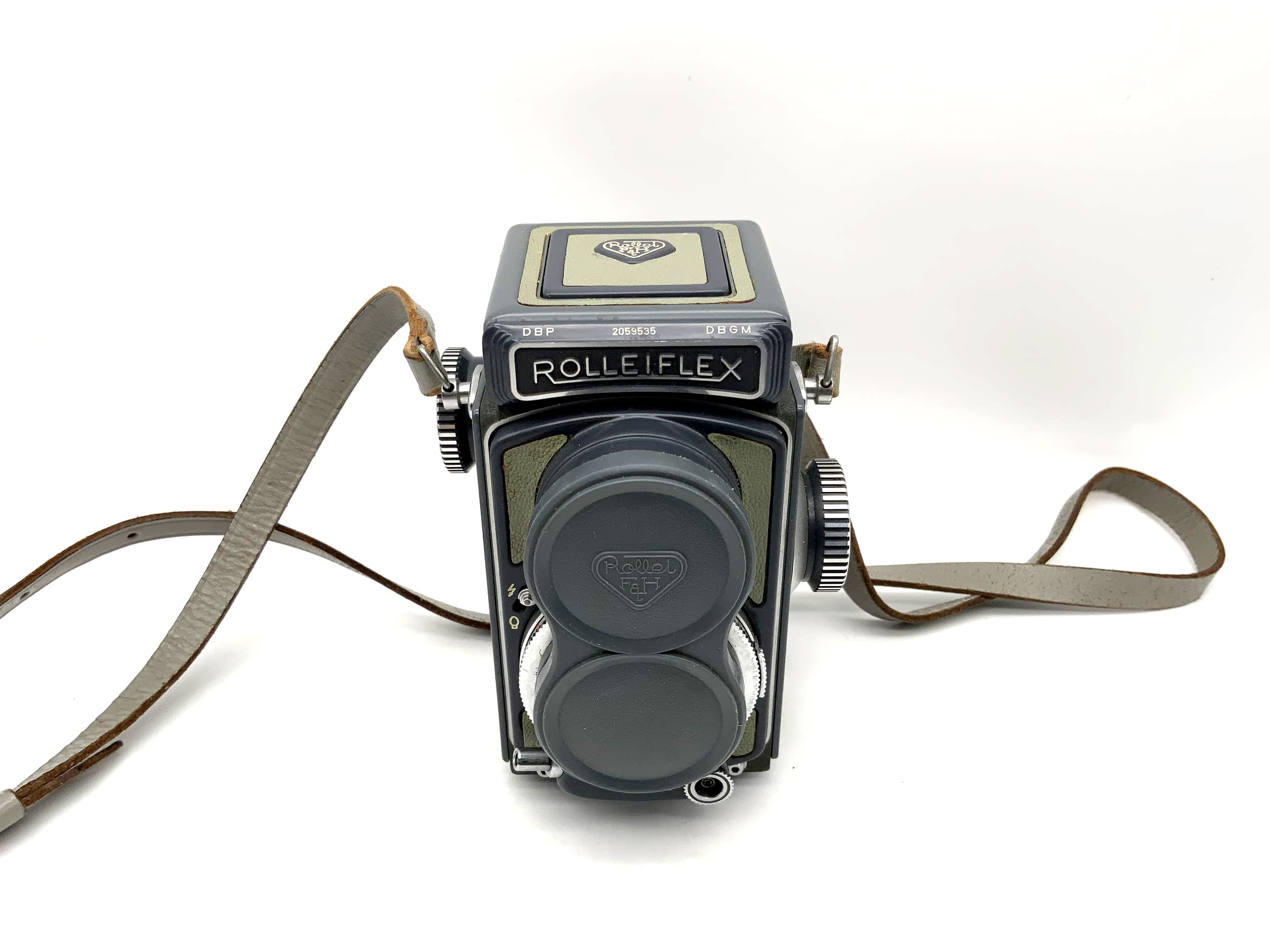 Rollei Rolleiflex Baby TLR mit Xenar 1:3.5/60 4x4 F&H Synchro Compur mit Tasche