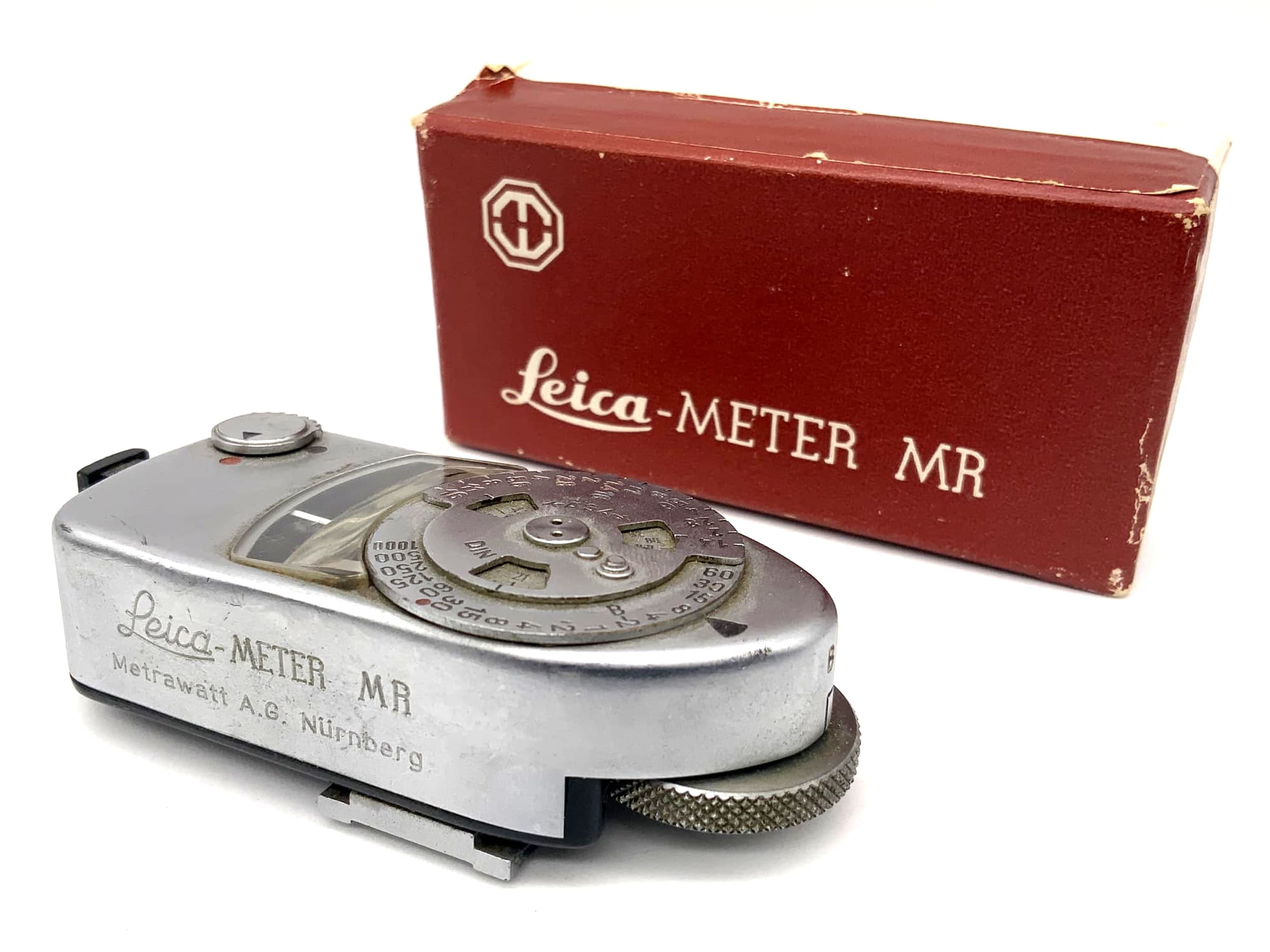 Leica Meter MR Belichtungsmesser Metrawatt für Leica M Modelle chrom in OVP