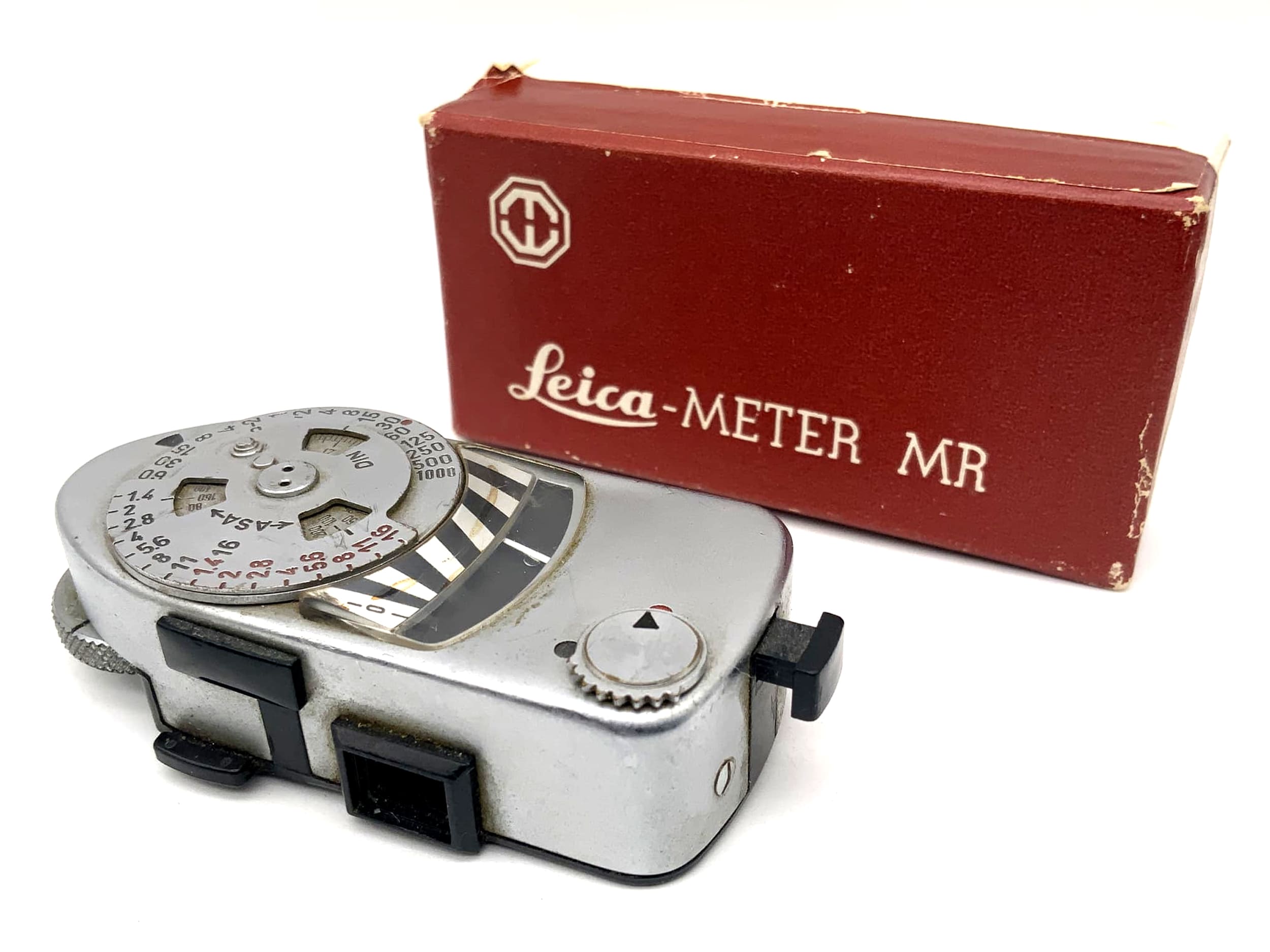 Leica Meter MR Belichtungsmesser Metrawatt für Leica M Modelle chrom in OVP
