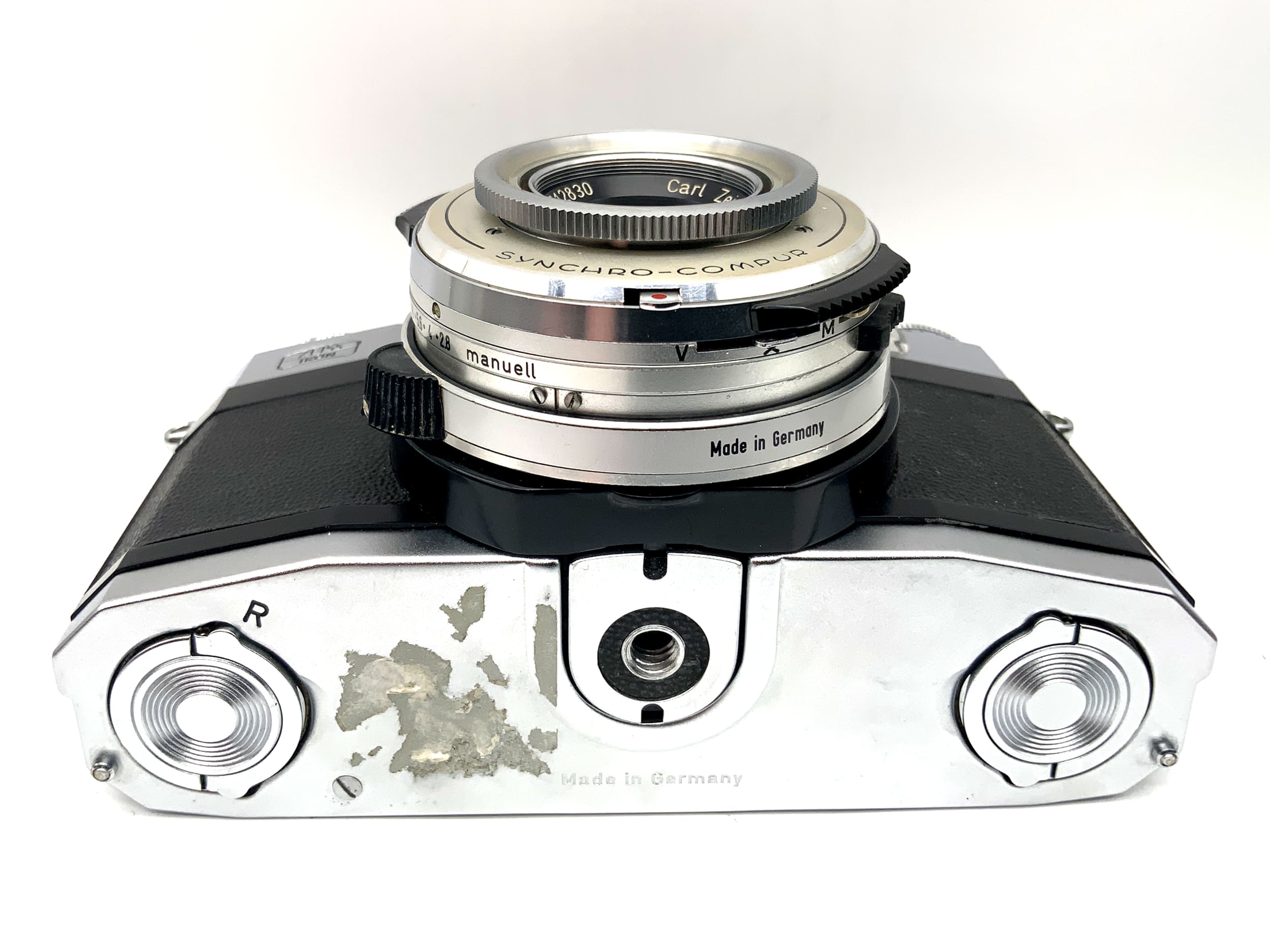 Zeiss Ikon Contaflex SLR Tessar 2.8/50 Synchro-Compur 35mm analog !Beli defekt!