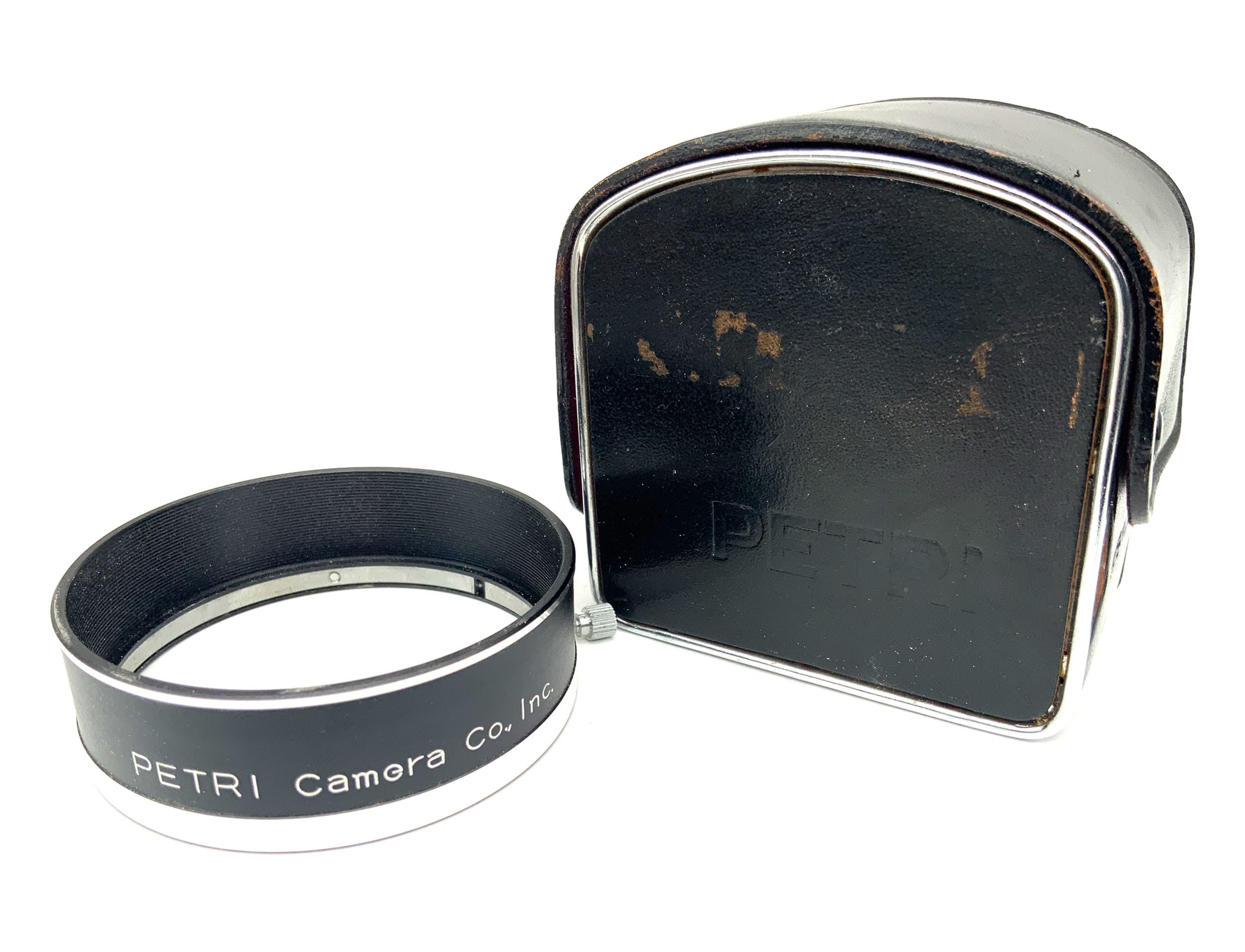 Petri 5.7cm Gegenlichtblende 57mm verstellbare Klemm-Metallhaube Sonnenblende