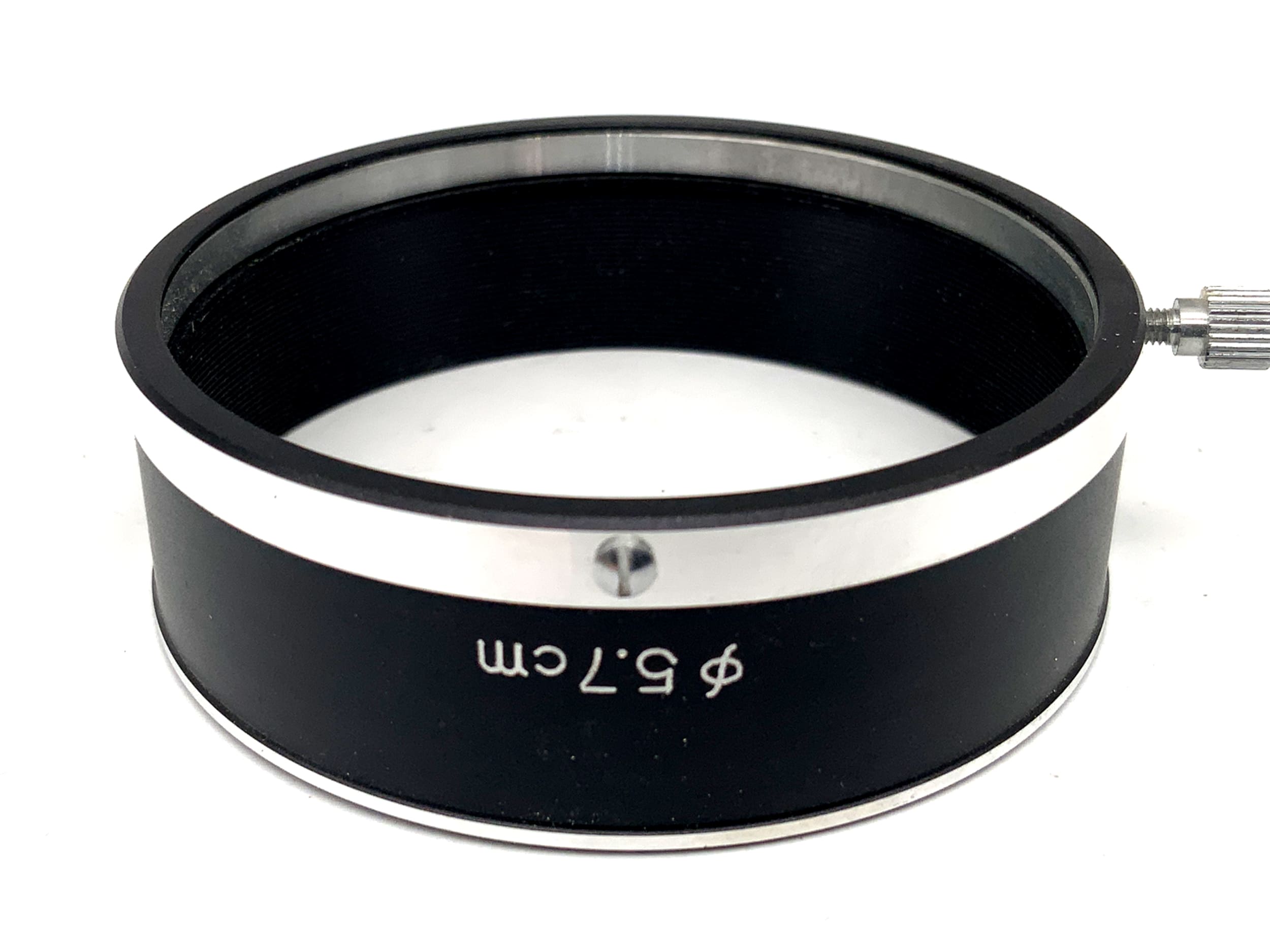 Petri 5.7cm Gegenlichtblende 57mm verstellbare Klemm-Metallhaube Sonnenblende