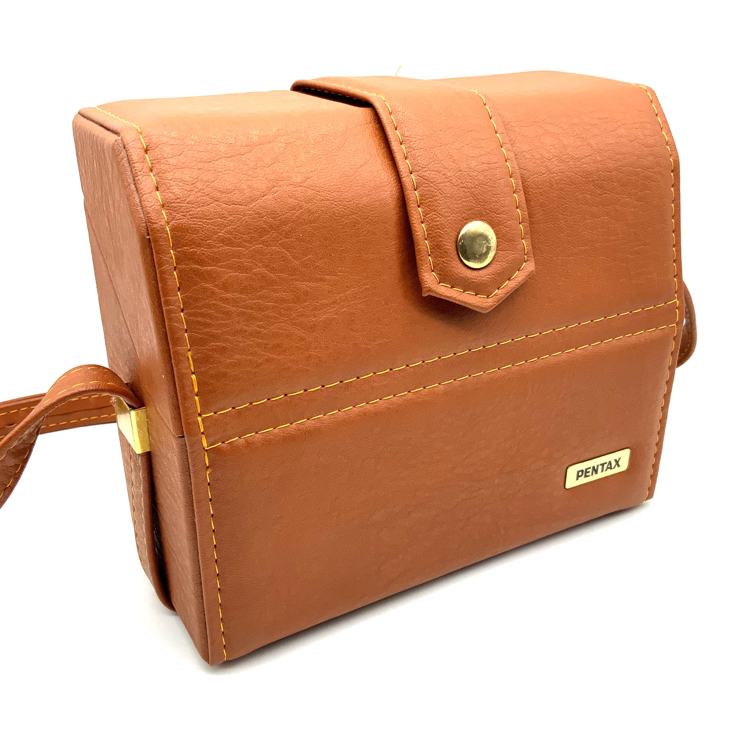 Pentax Kameratasche braun ca. 18x7x13cm Ledertasche