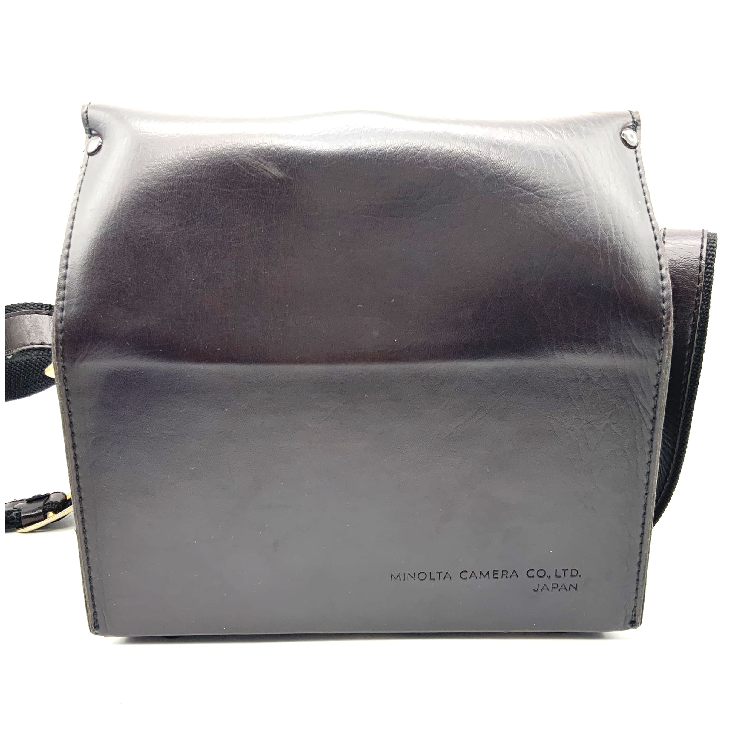 Minolta Kameratasche schwarz Ledertasche ca. 24x13x11cm