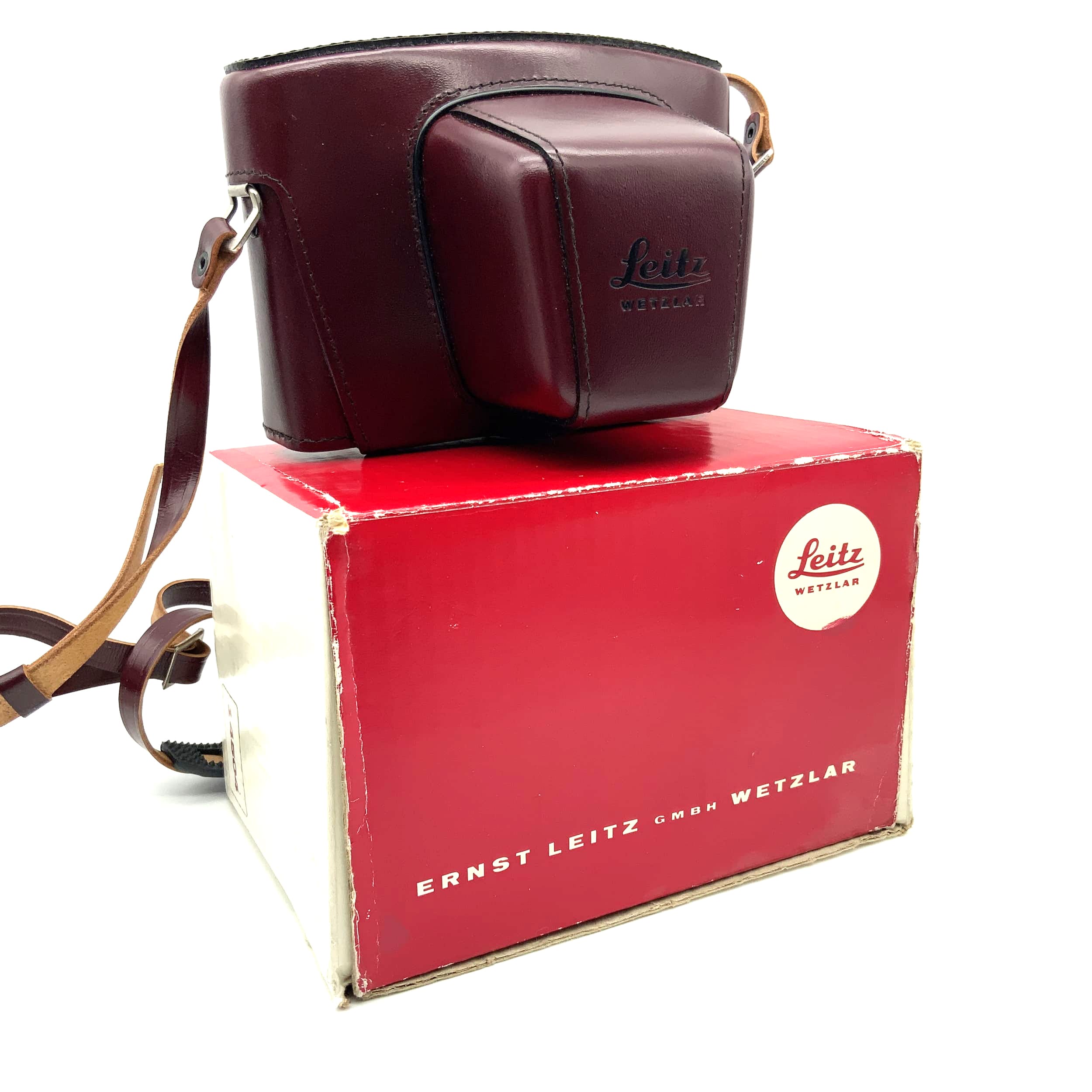 Leitz Bereitschaftstasche 14504 rot Leder für Leica Leicaflex SL 2 bordeaux OVP