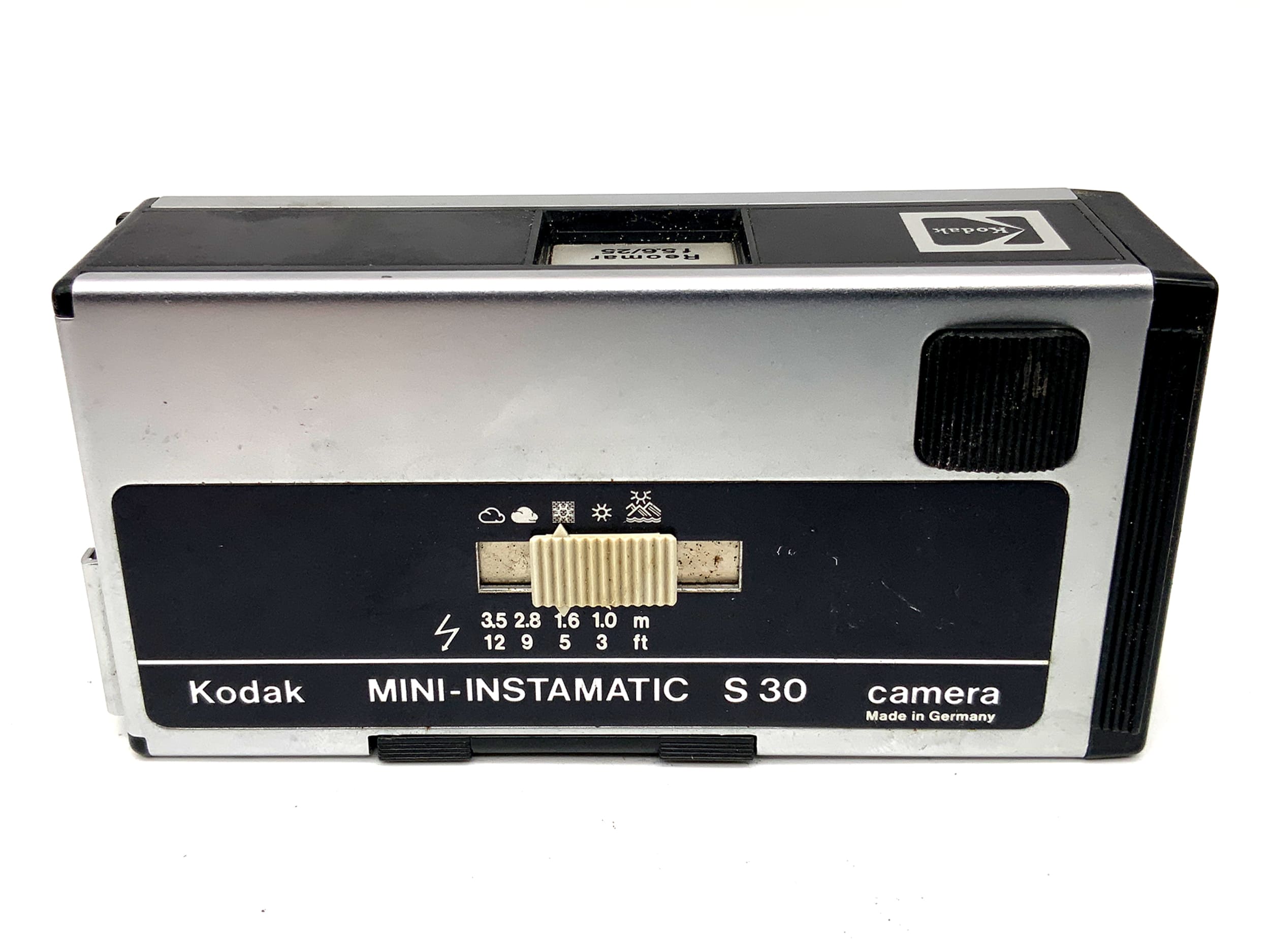 Kodak Mini-Instamatic S30 Sucherkamera mit Reomar 5.6/25 Miniatuarkamera