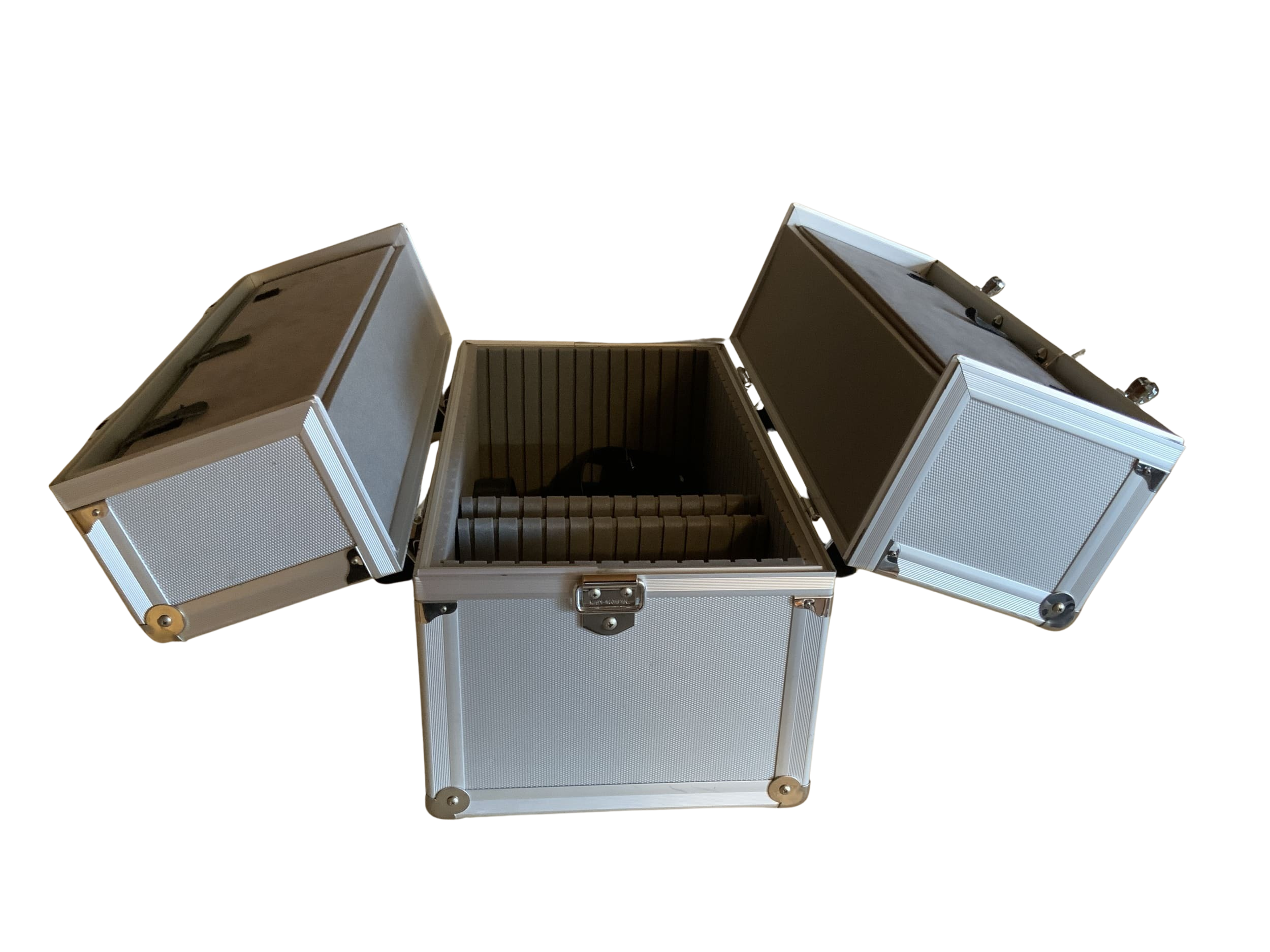 Pentax Kamera Koffer silber Alokoffer für Fotoausrüstung ca. 35,5x15,5x20cm