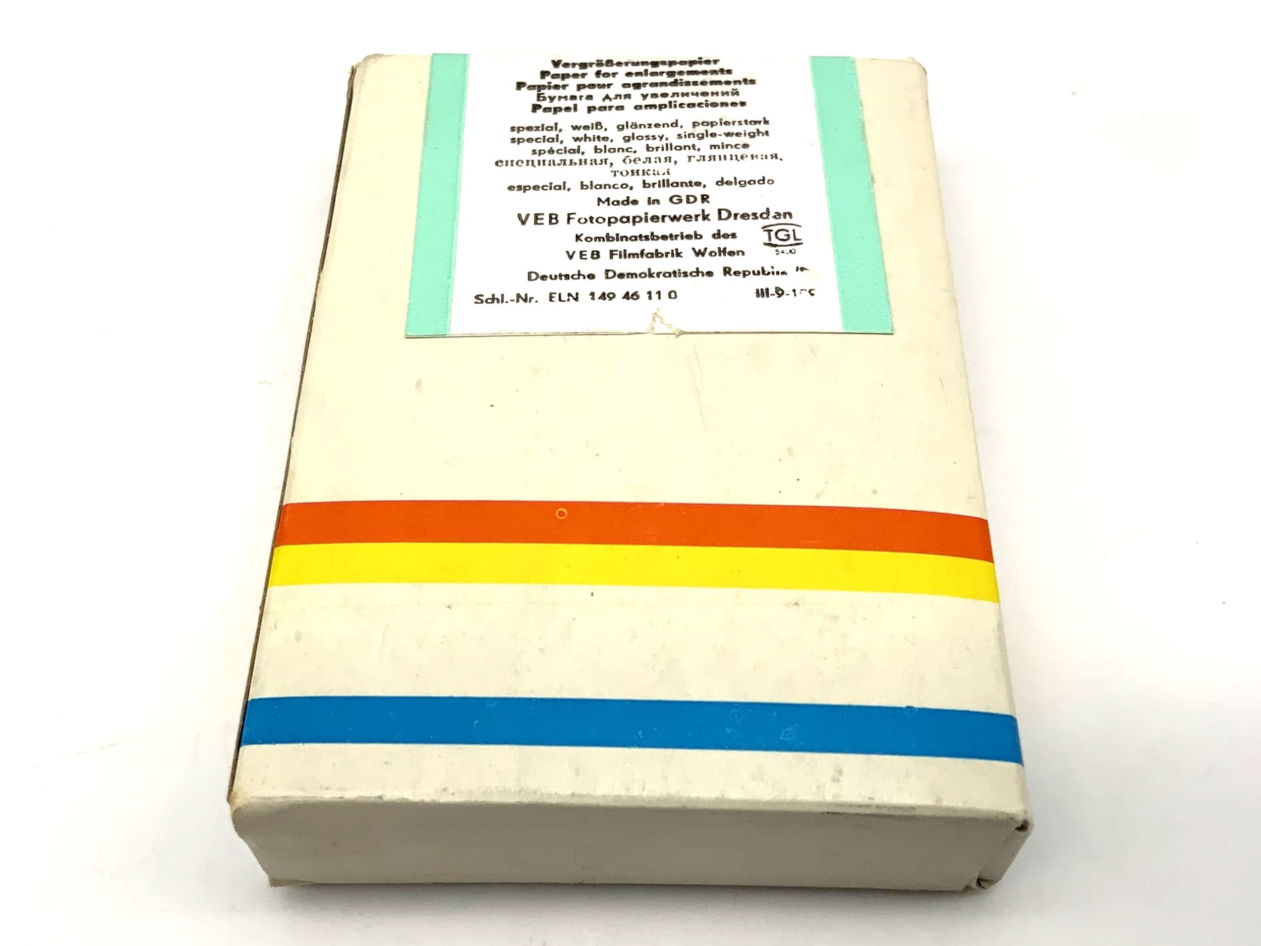 ORWO Fotopapier BS1 100 Blatt 7,4x10,5cm Neu universal BS1 Vergrößerungspapier