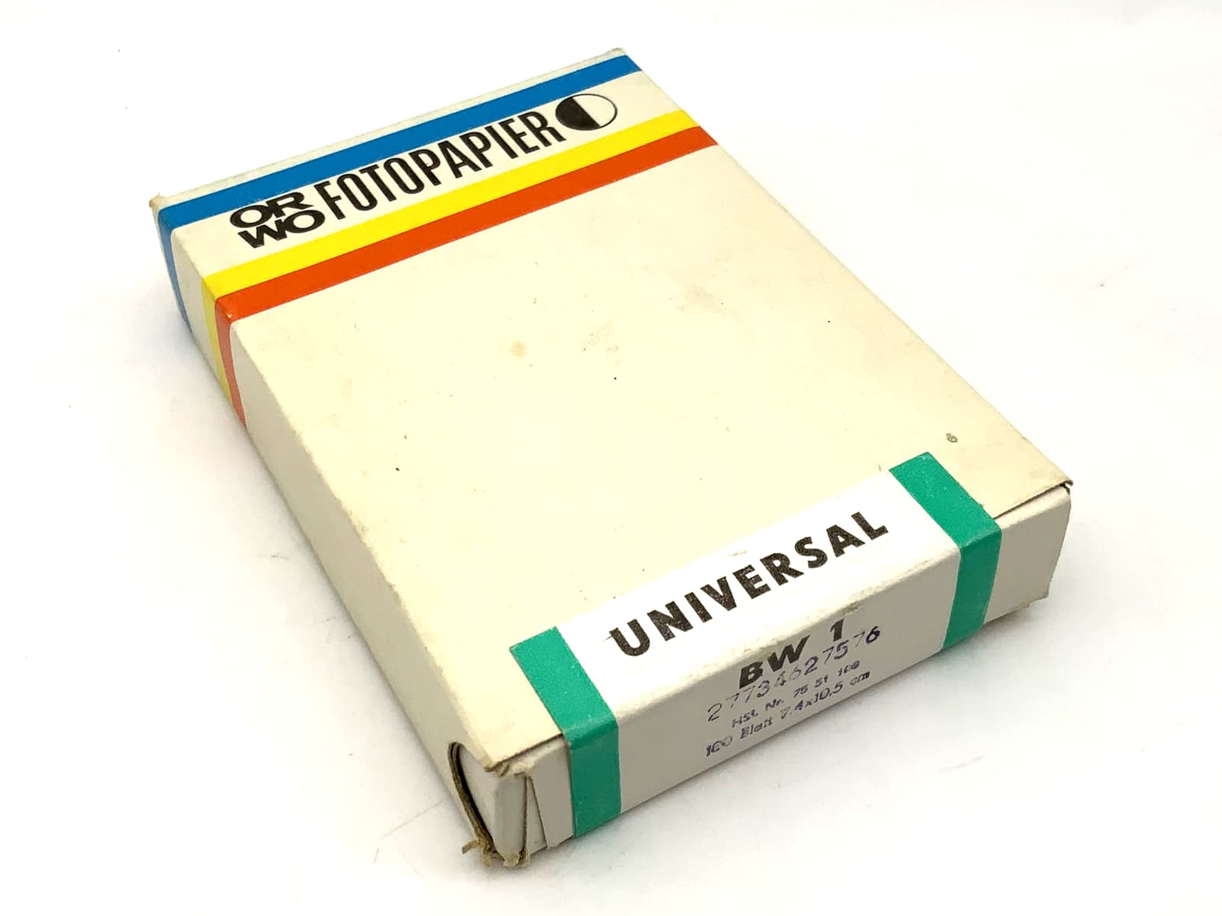 ORWO Fotopapier BW1 100 Blatt 7,4x10,5cm Neu universal BW1 Vergrößerungspapier
