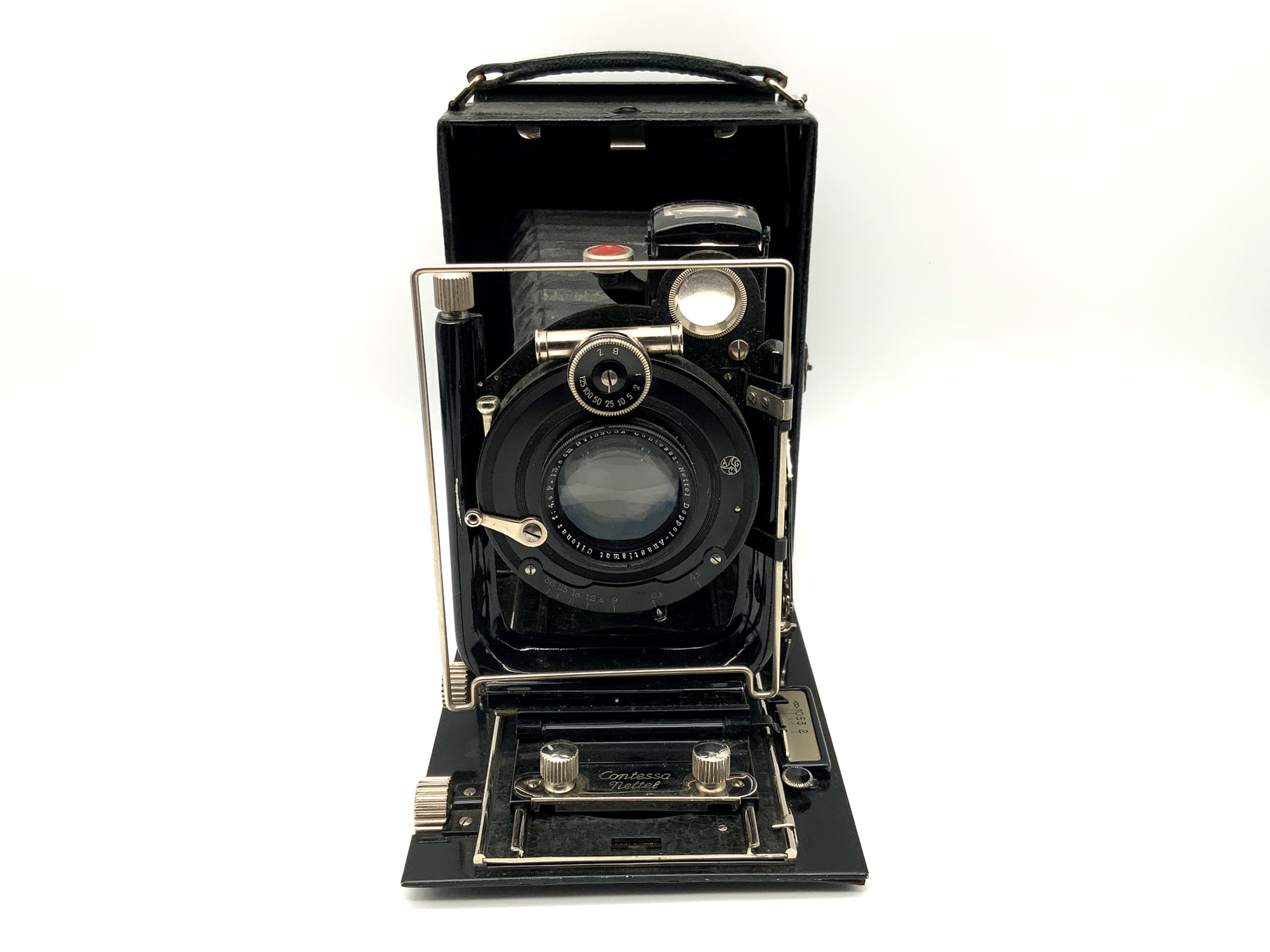 Contessa Nettel Plattenkamera mit Doppel-Anastigmat Citonar 4.5/13,5cm 0