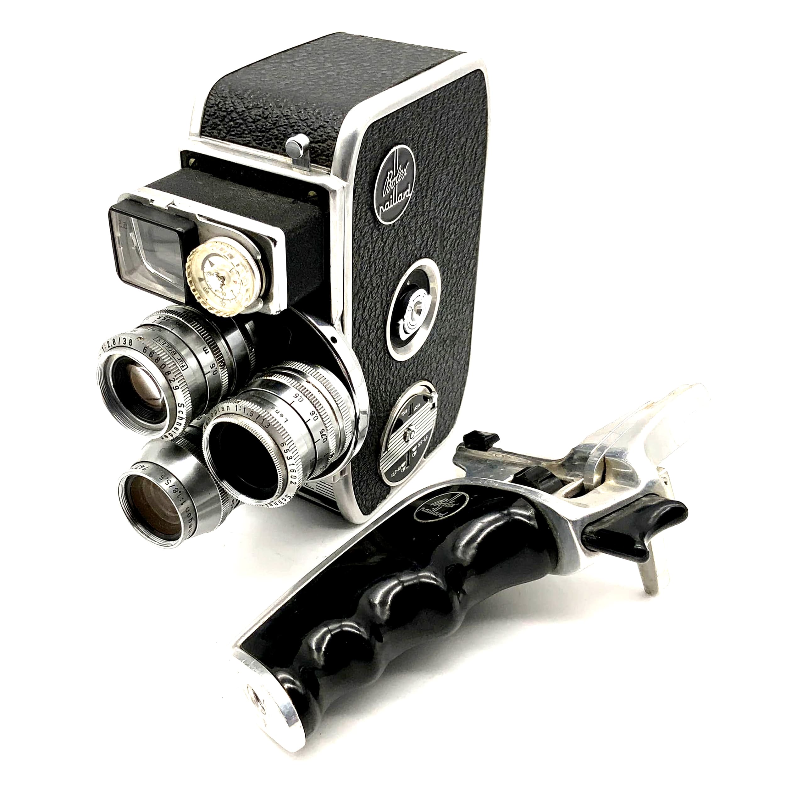 Bolex D8L Paillard Filmkamera mit Xenar, Xenoplan, Cinegon Super 8 Kamera