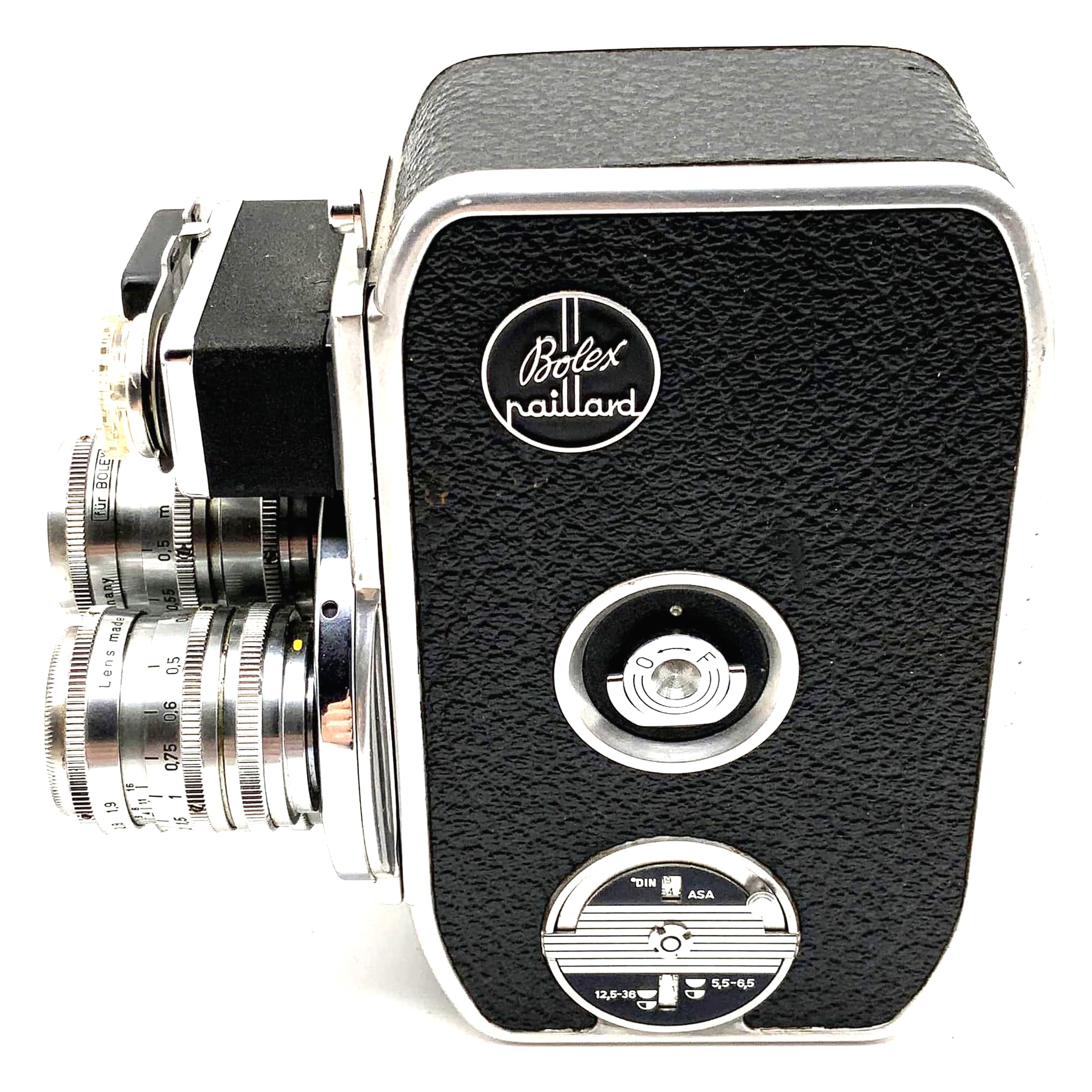 Bolex D8L Paillard Filmkamera mit Xenar, Xenoplan, Cinegon Super 8 Kamera